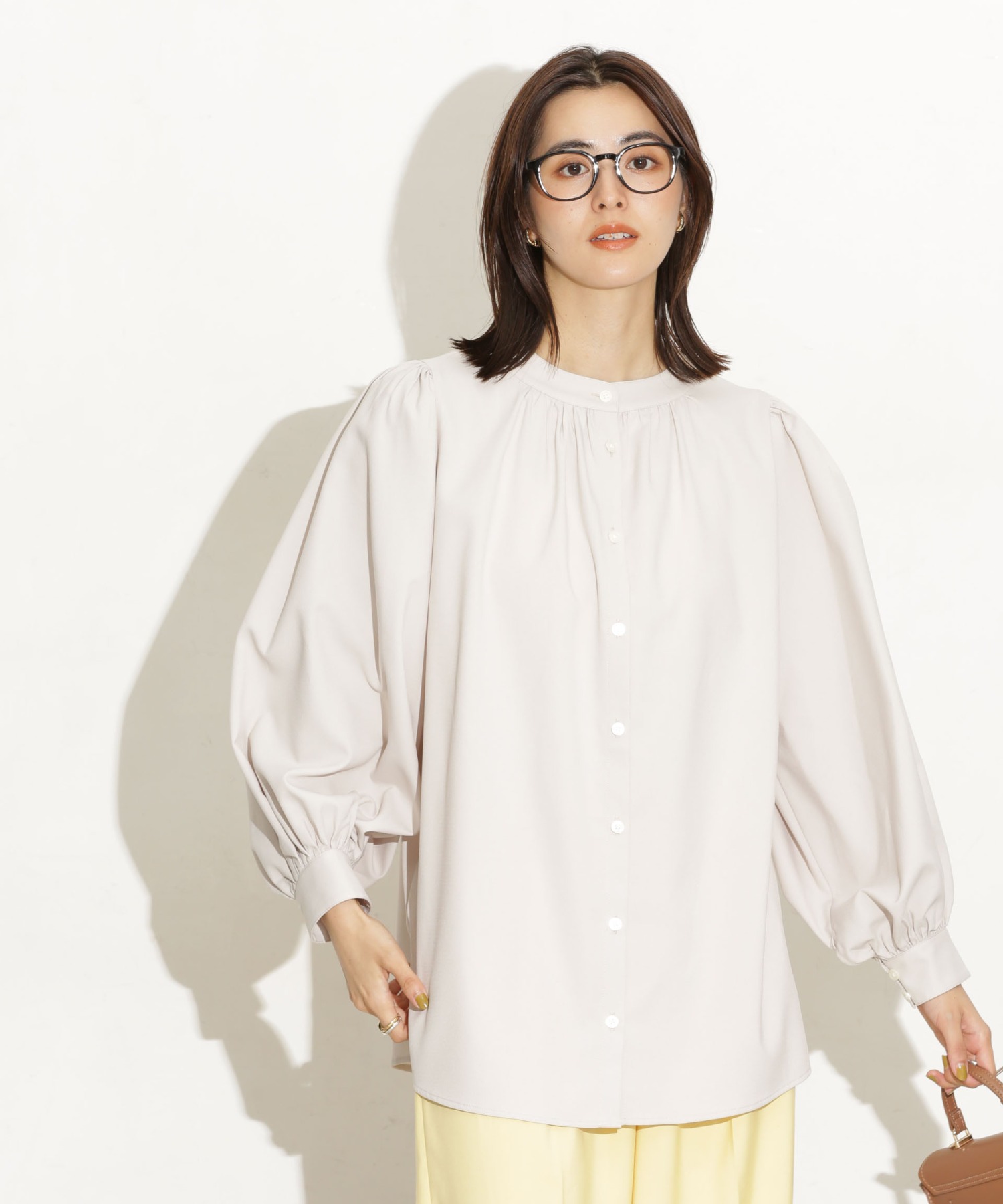 前後2Way ボリュームスリーブブラウス