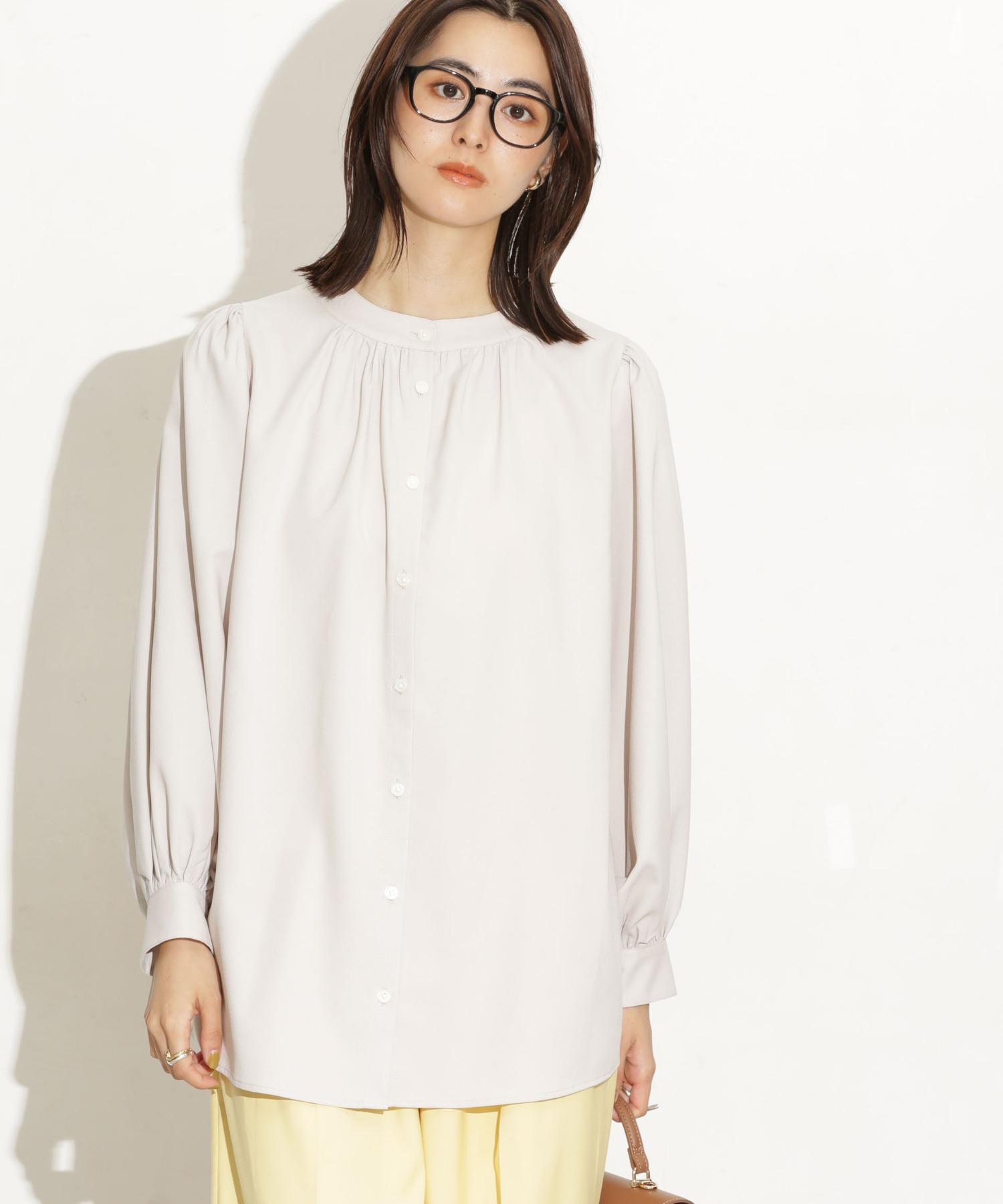前後2Way ボリュームスリーブブラウス