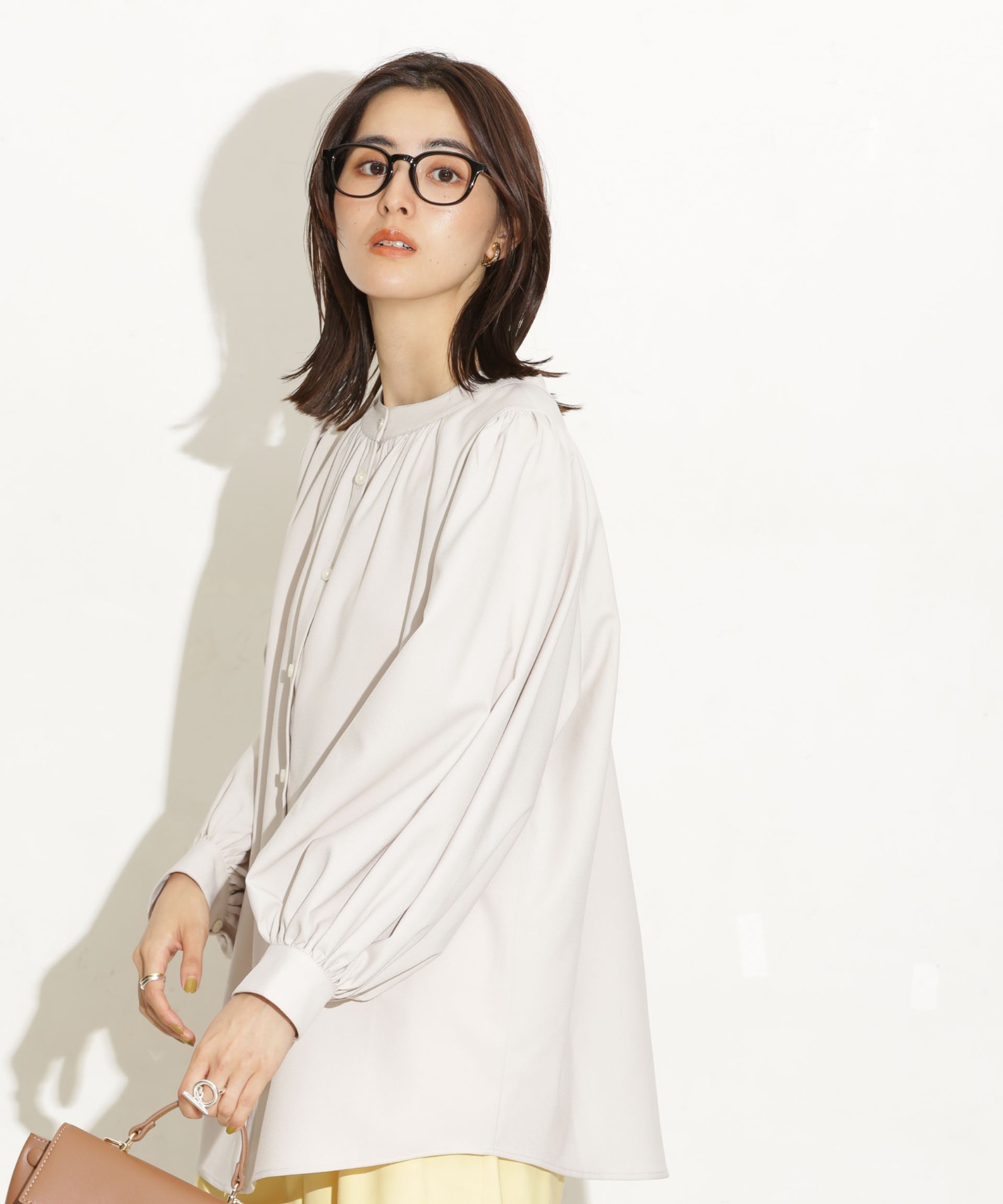 前後2Way ボリュームスリーブブラウス