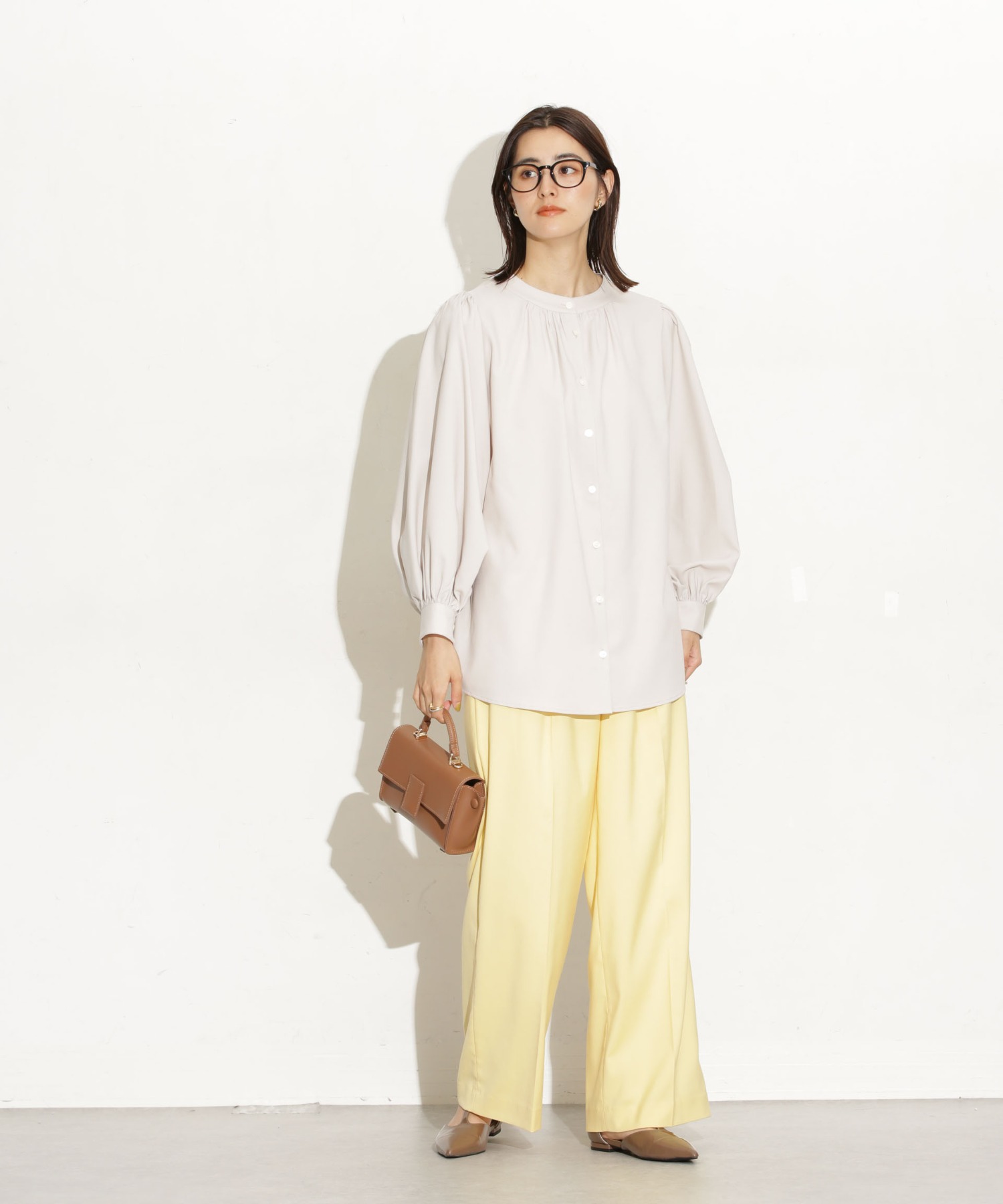 前後2Way ボリュームスリーブブラウス