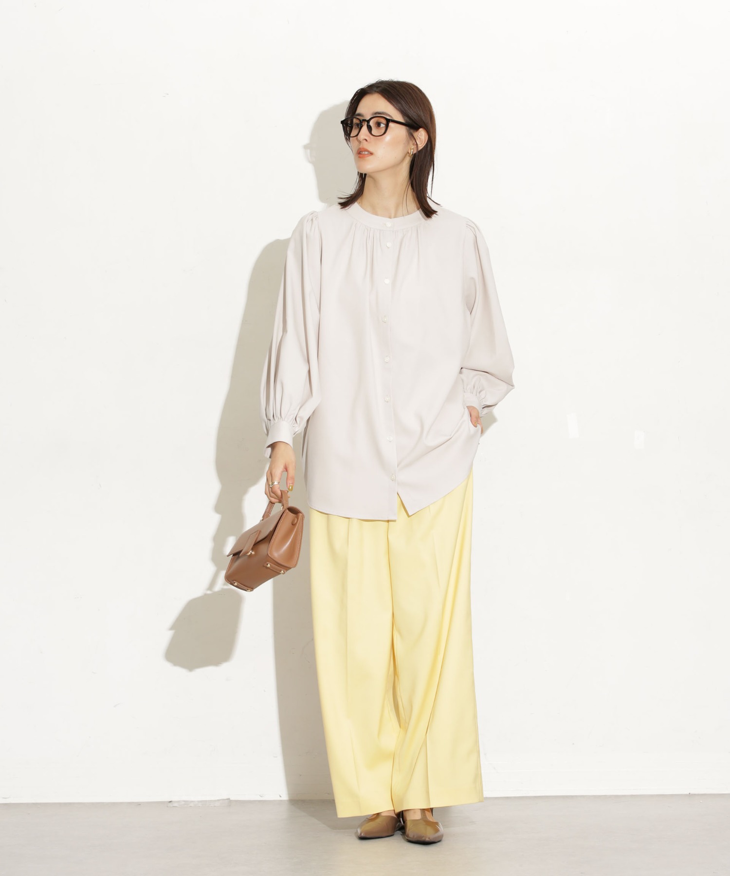 前後2Way ボリュームスリーブブラウス