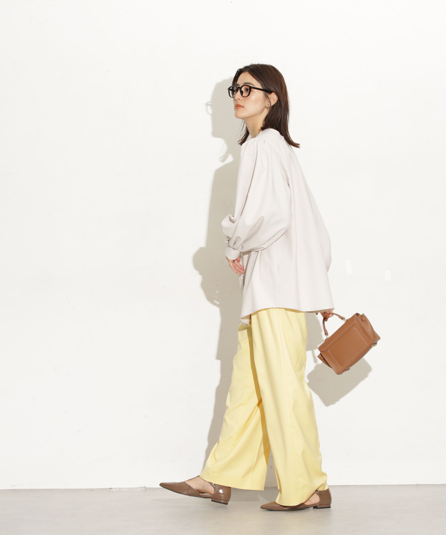 前後2Way ボリュームスリーブブラウス