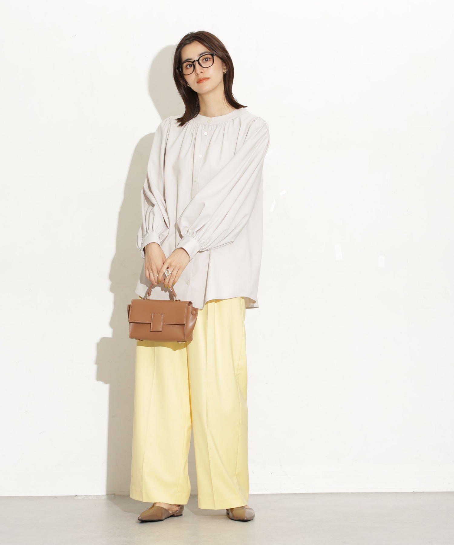 前後2Way ボリュームスリーブブラウス