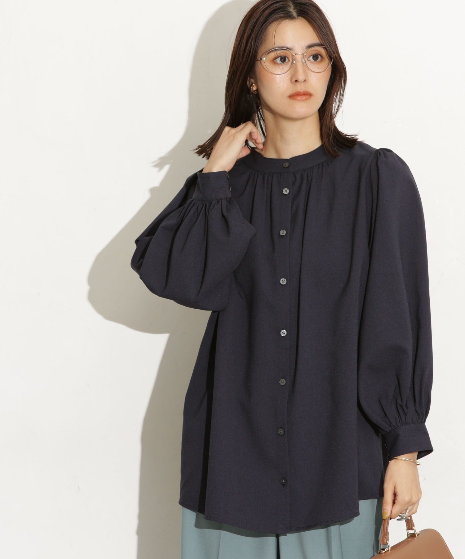 前後2Way ボリュームスリーブブラウス