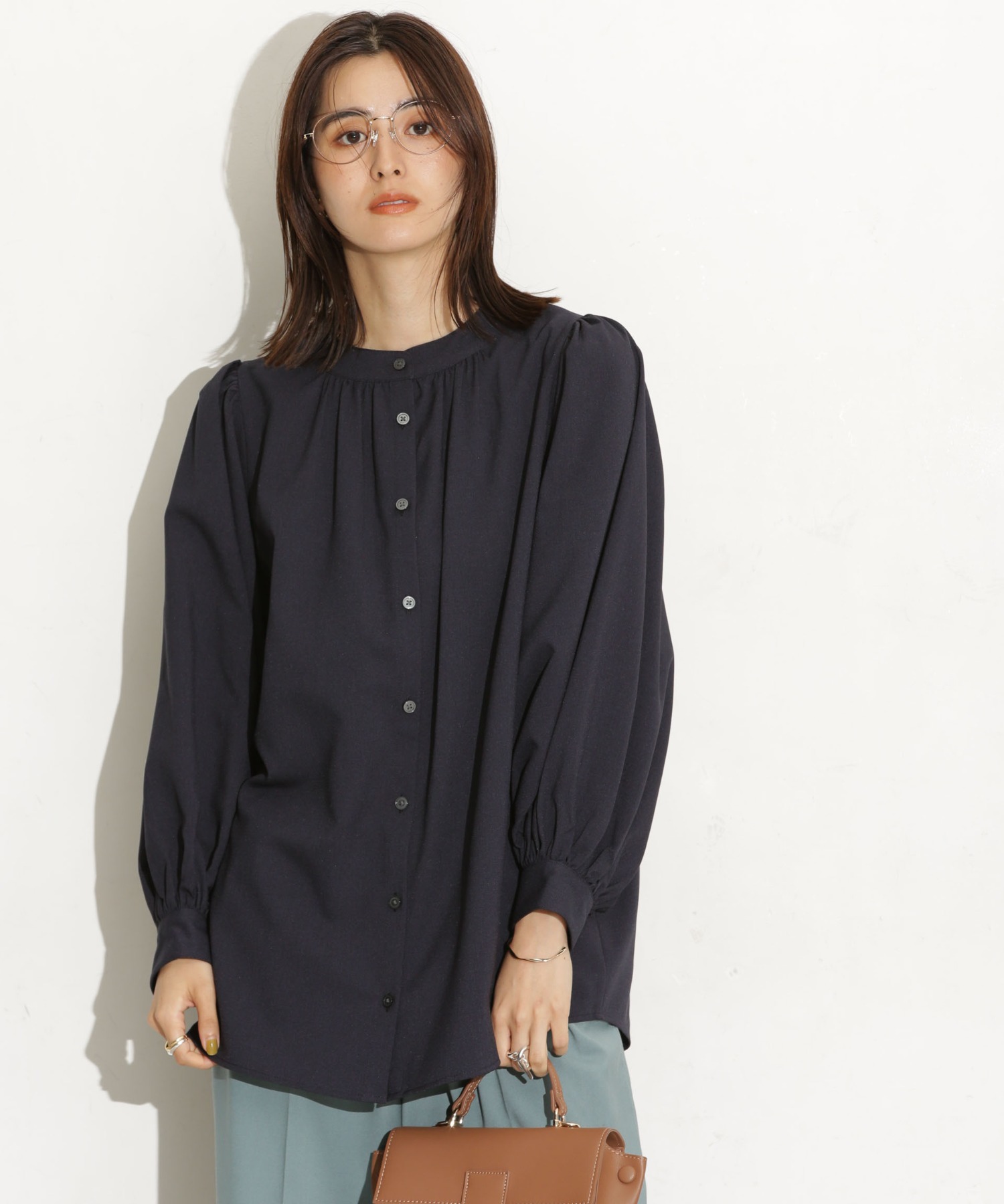 前後2Way ボリュームスリーブブラウス