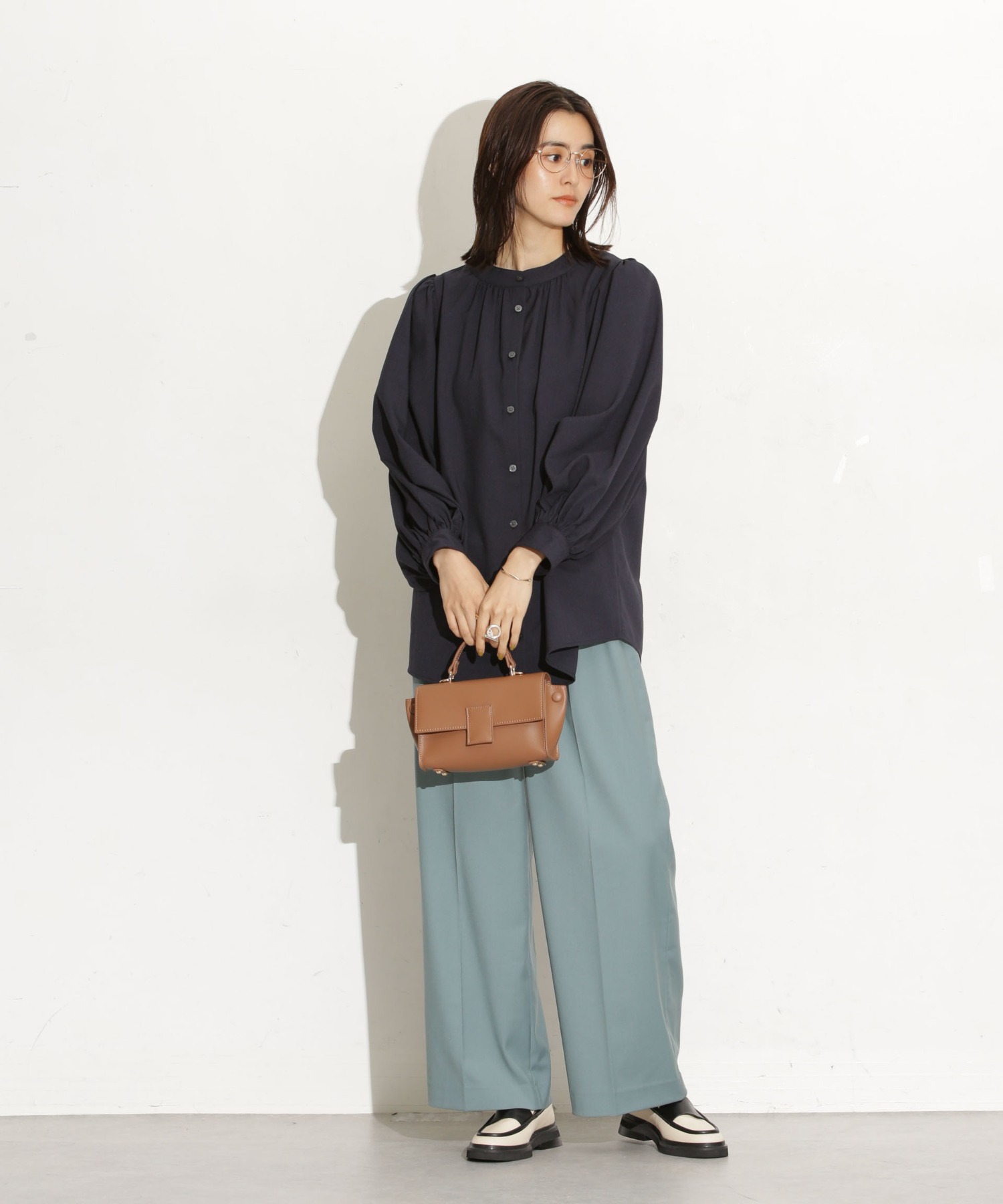 前後2Way ボリュームスリーブブラウス