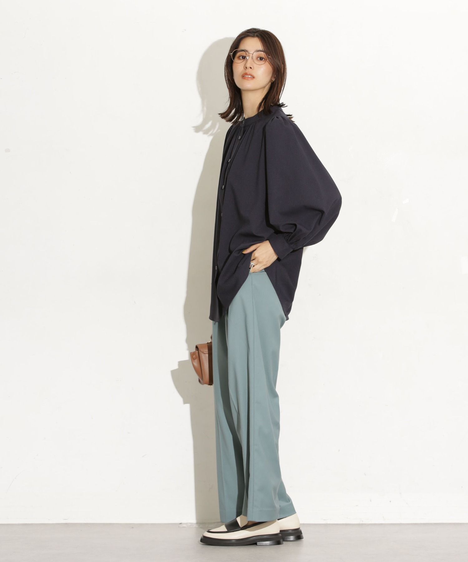 前後2Way ボリュームスリーブブラウス