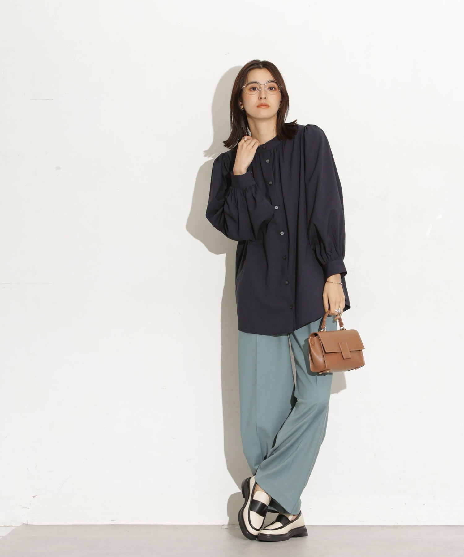 前後2Way ボリュームスリーブブラウス