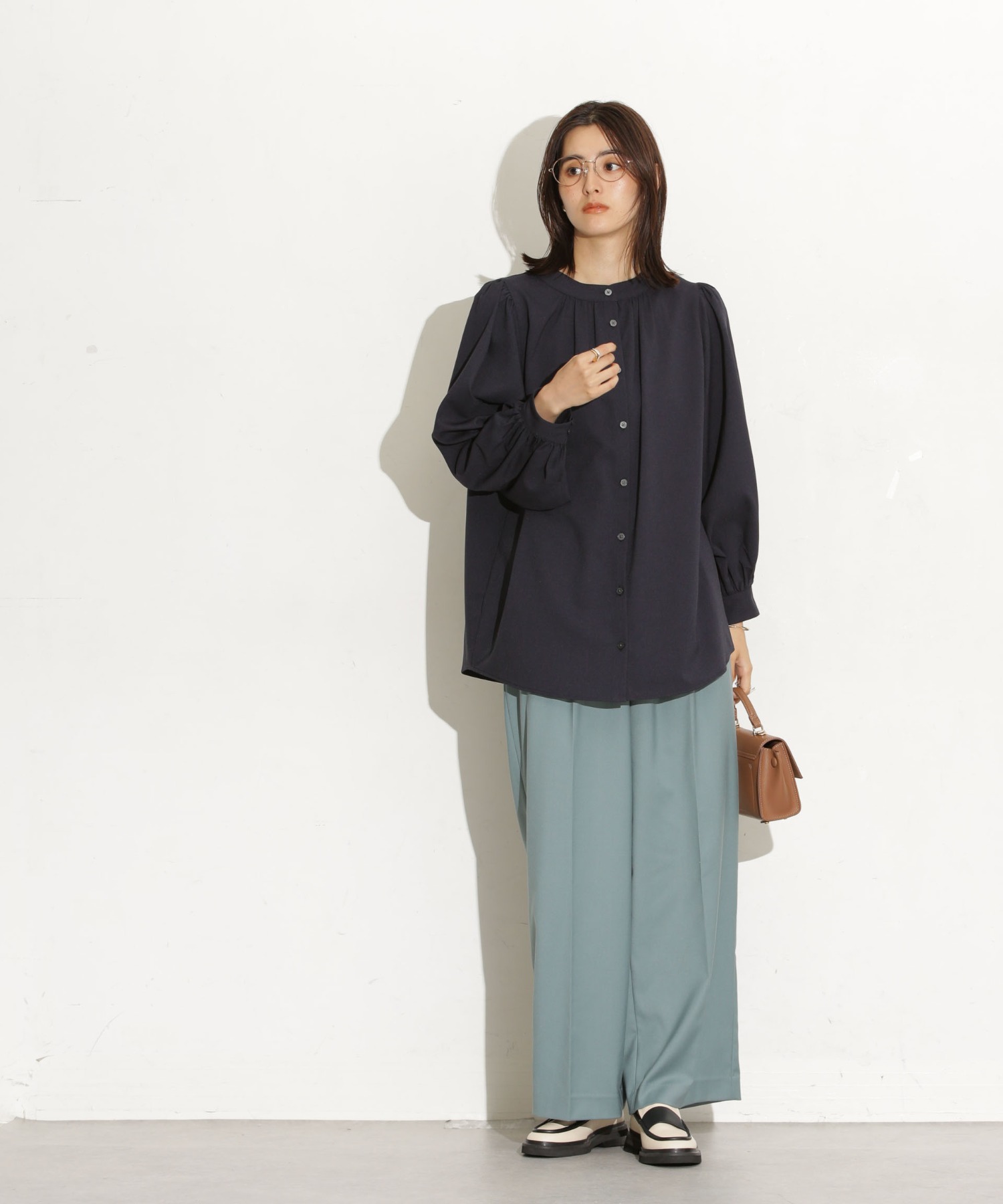 前後2Way ボリュームスリーブブラウス