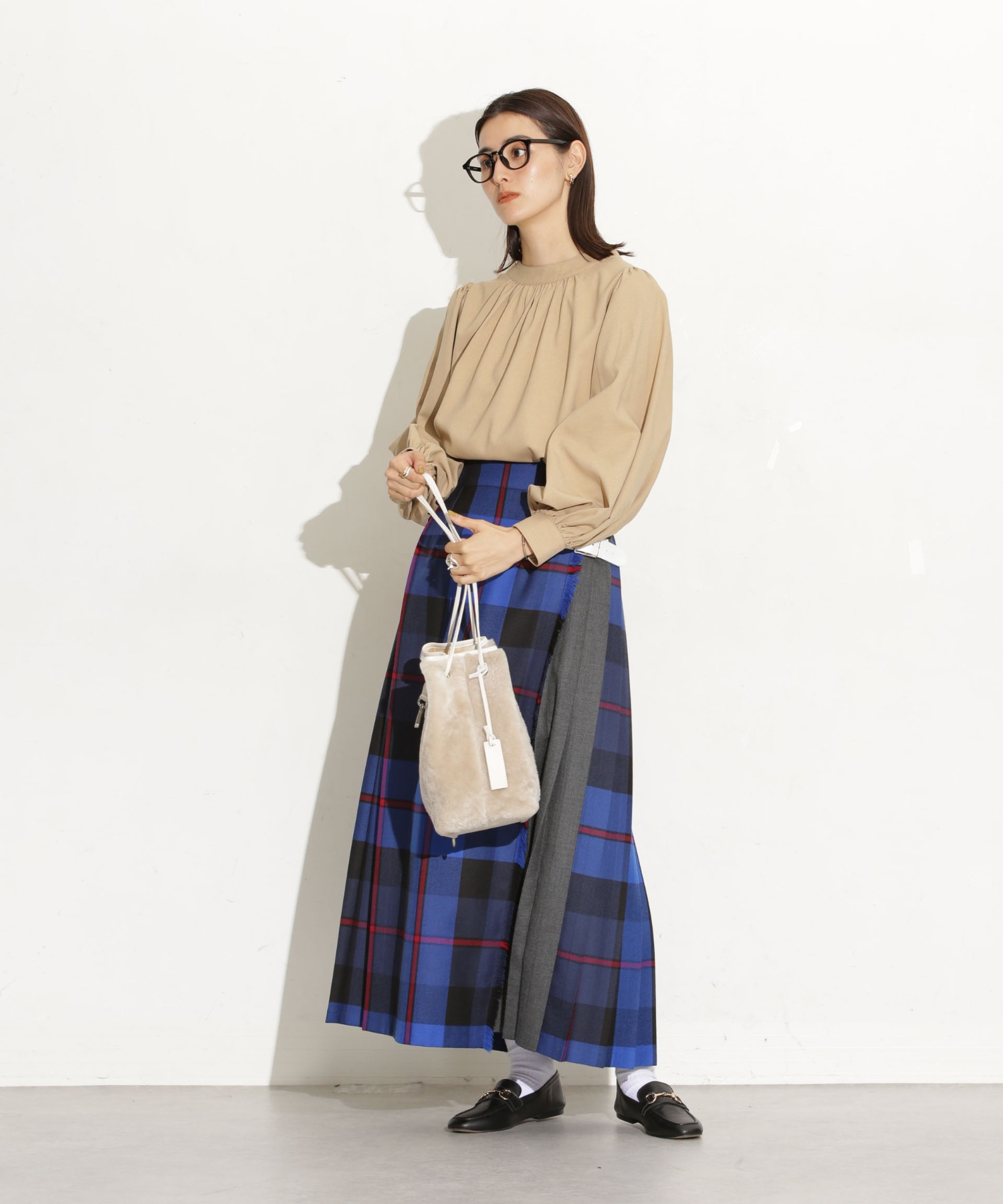 前後2Way ボリュームスリーブブラウス