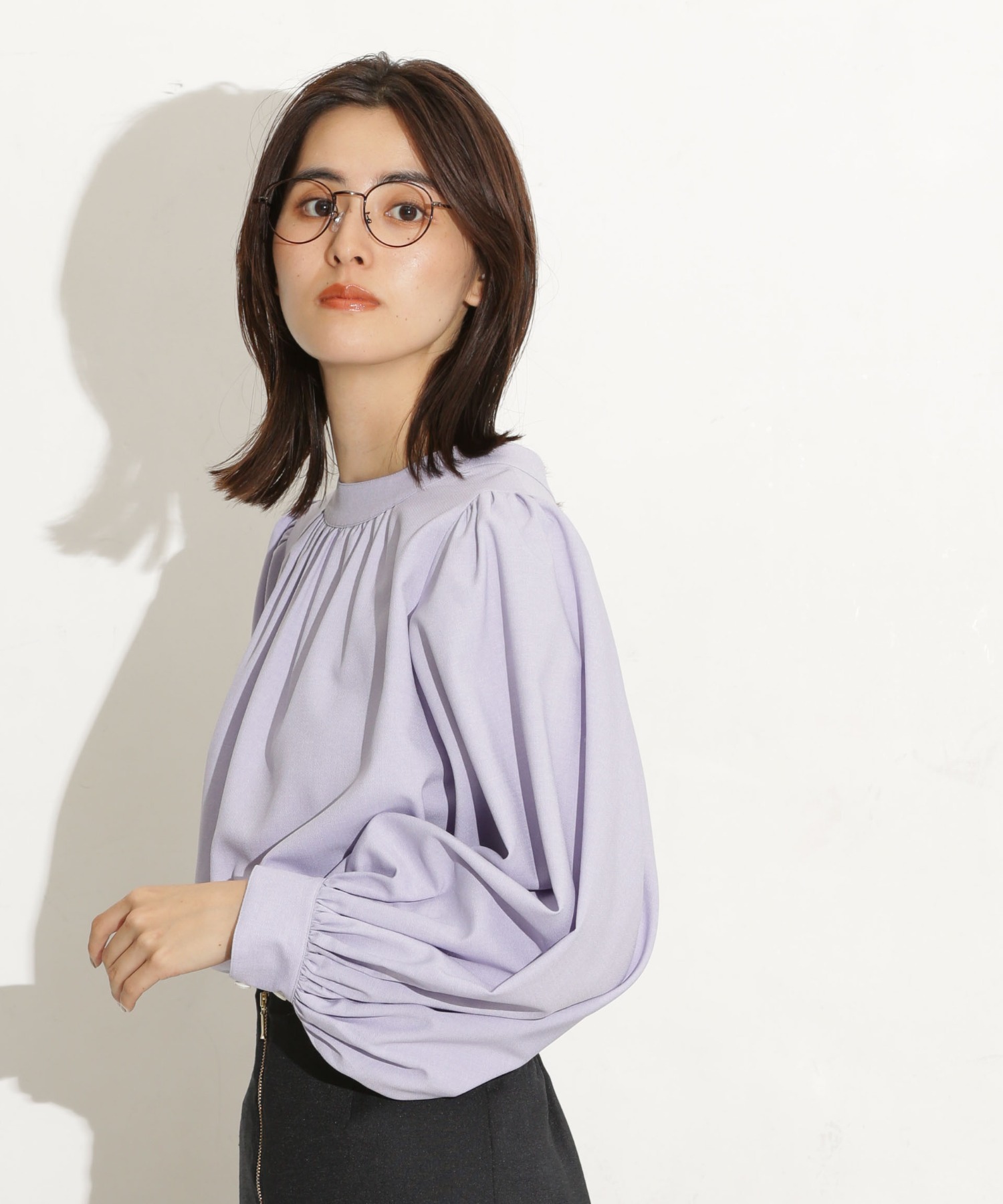 前後2Way ボリュームスリーブブラウス