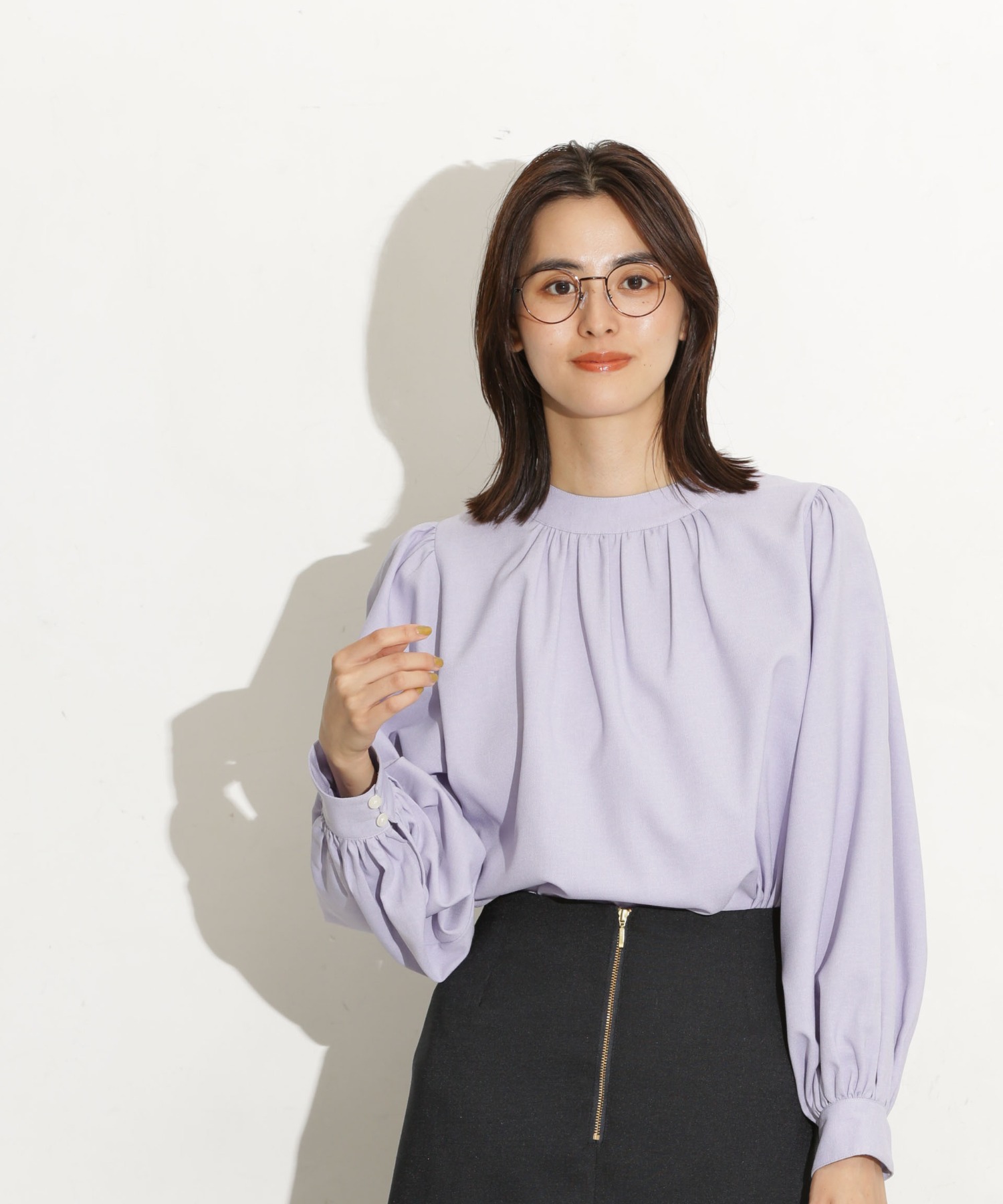 前後2Way ボリュームスリーブブラウス