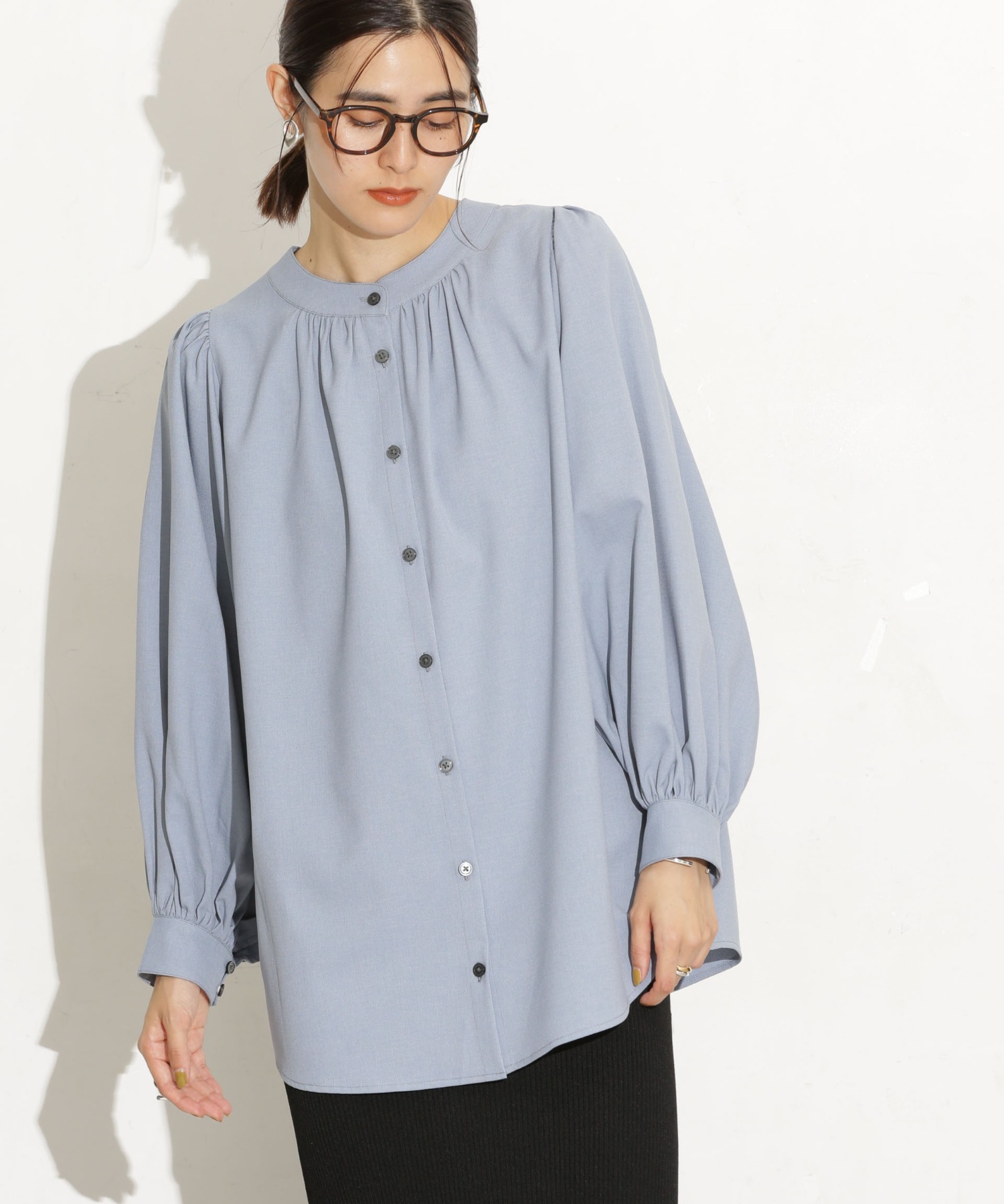 前後2Way ボリュームスリーブブラウス