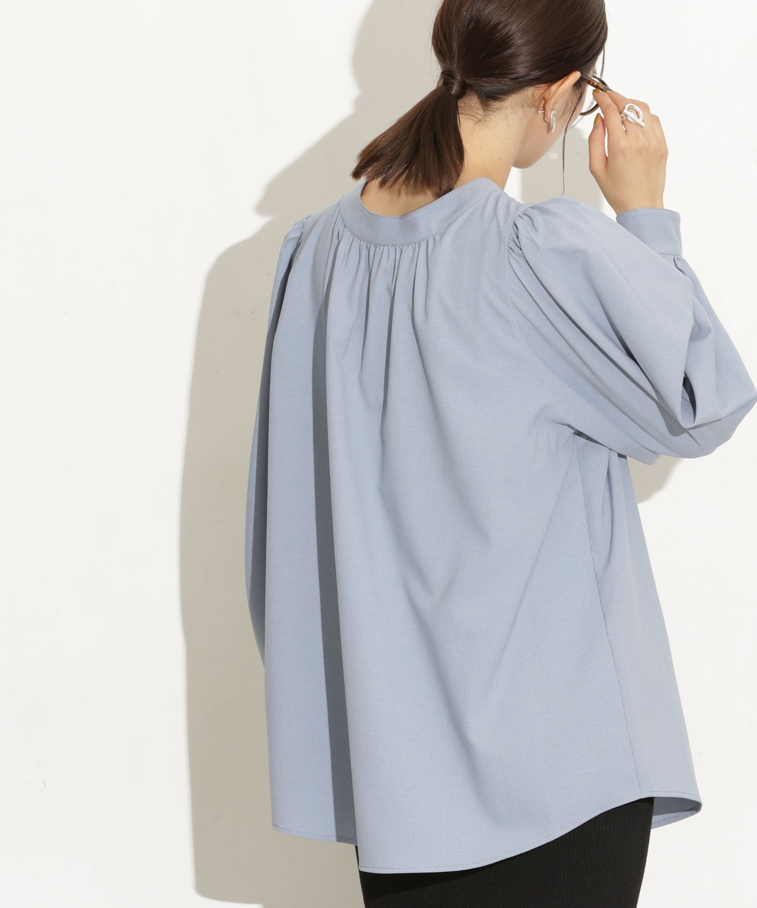前後2Way ボリュームスリーブブラウス