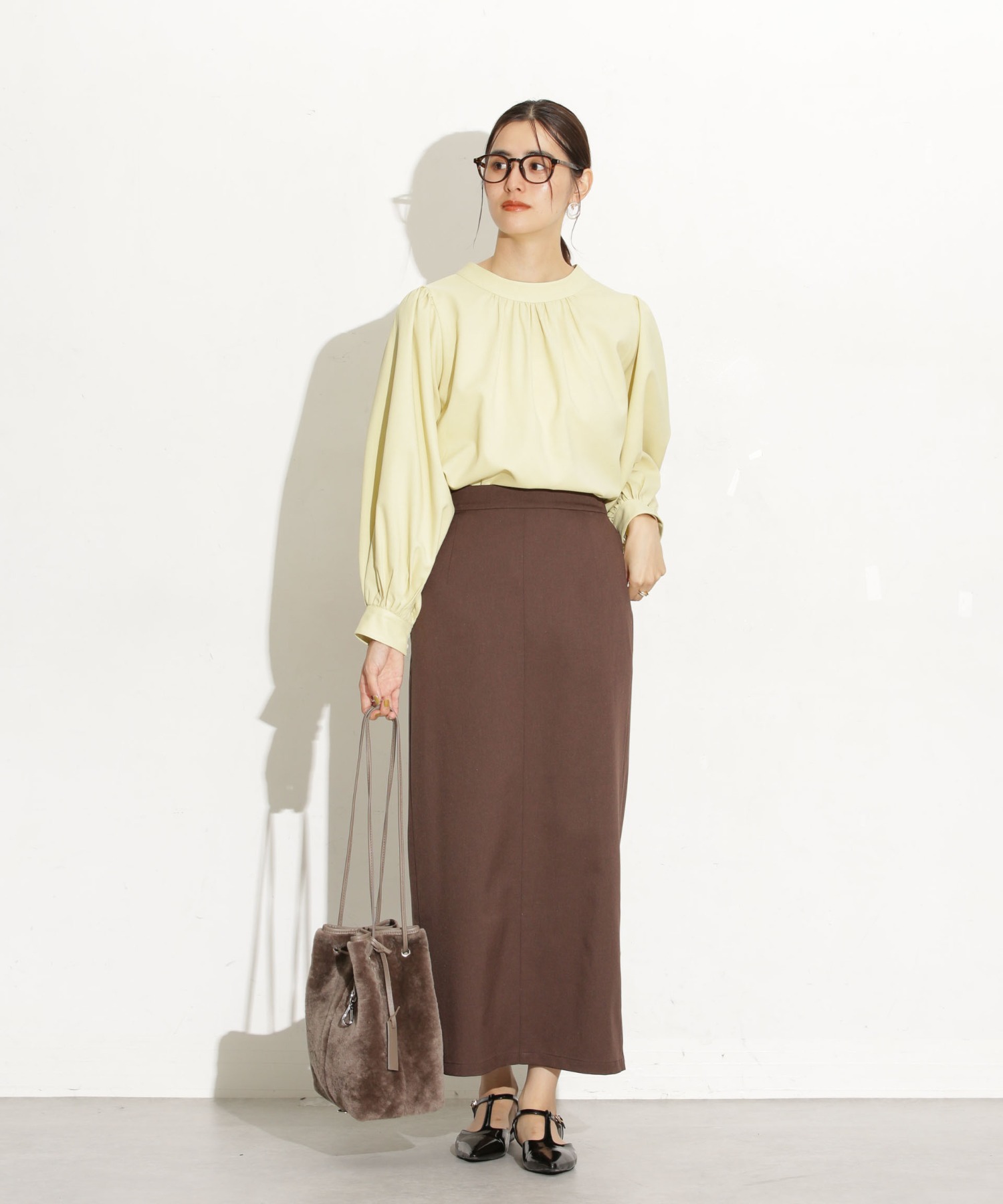 前後2Way ボリュームスリーブブラウス