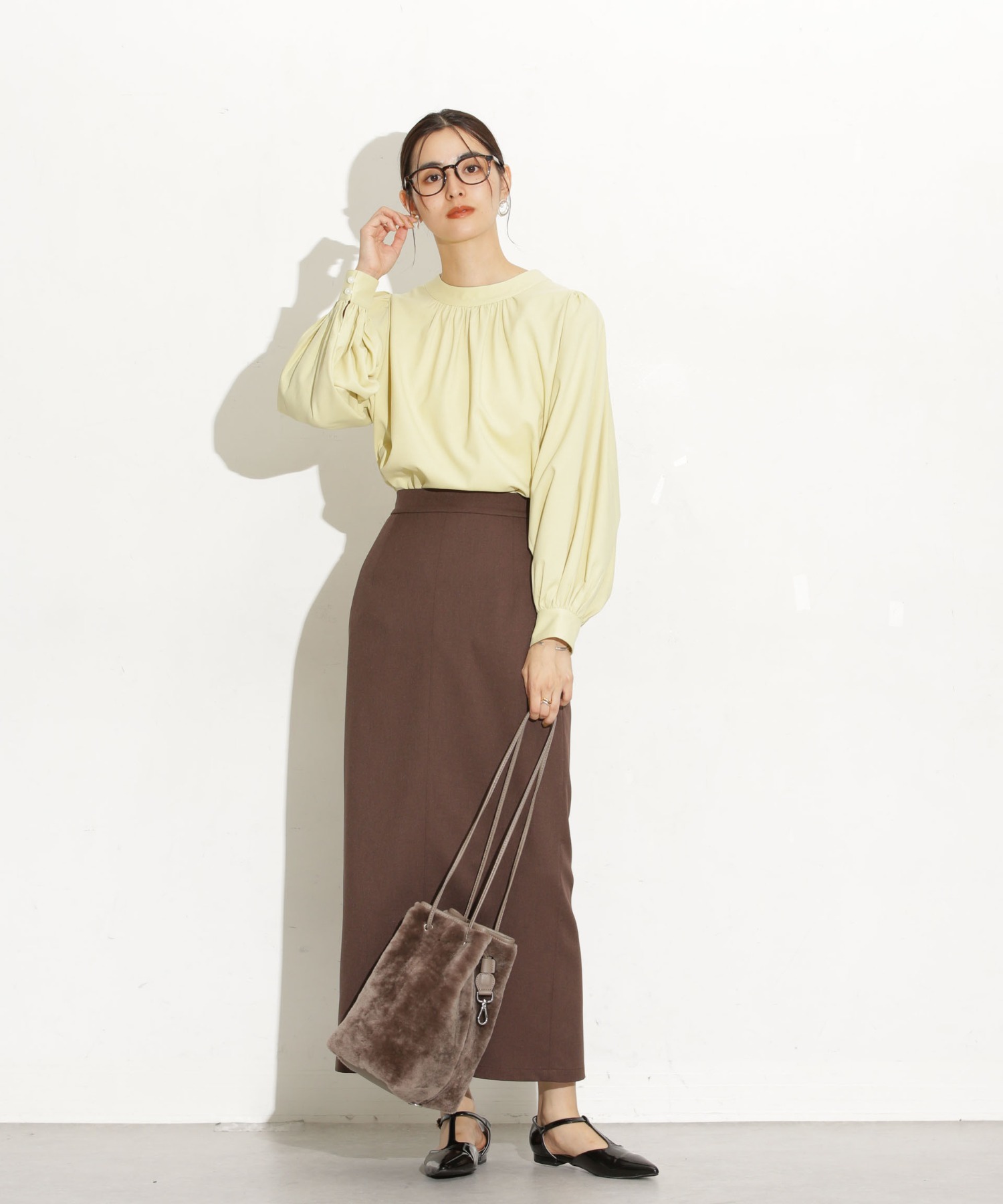 前後2Way ボリュームスリーブブラウス