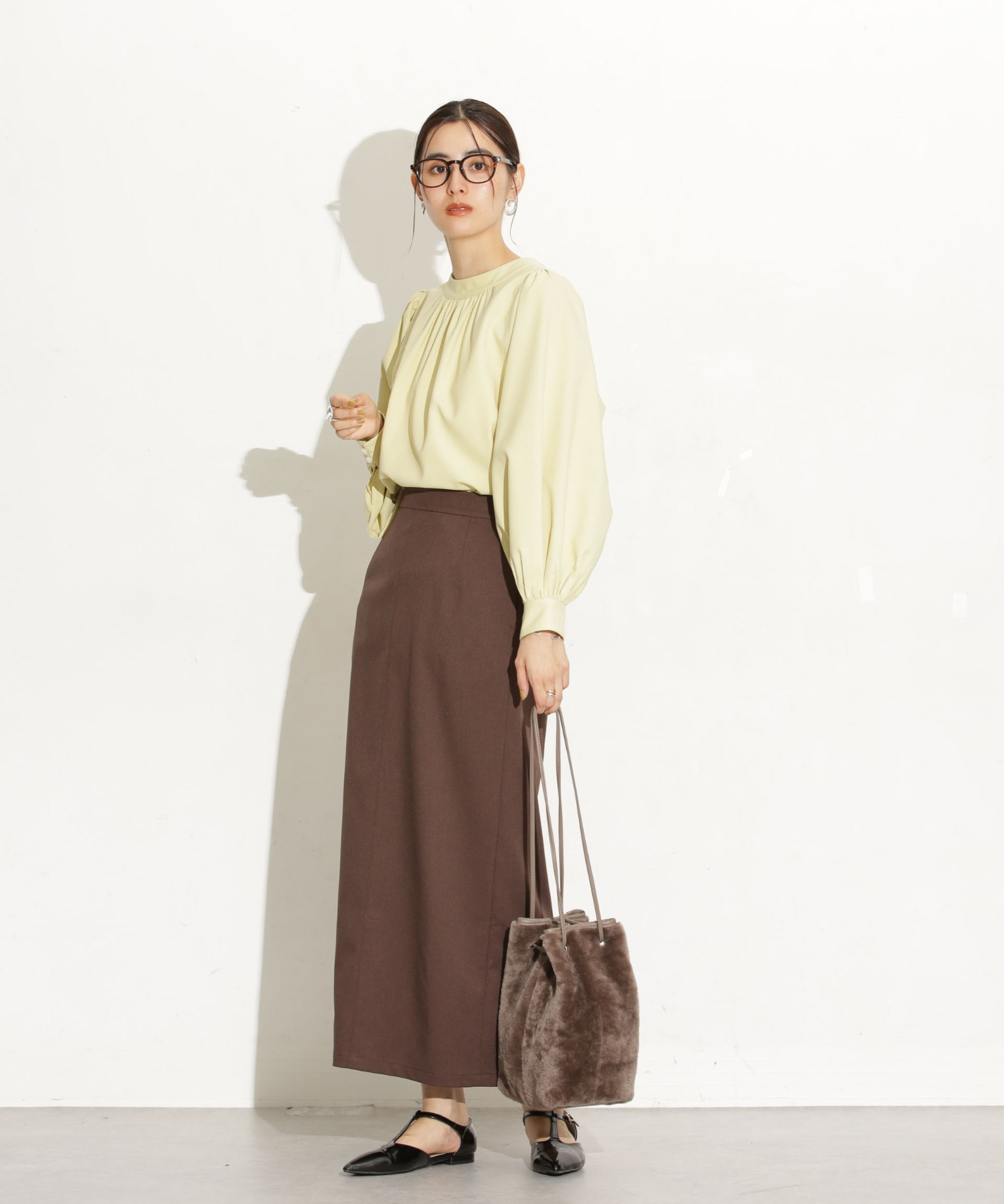 前後2Way ボリュームスリーブブラウス