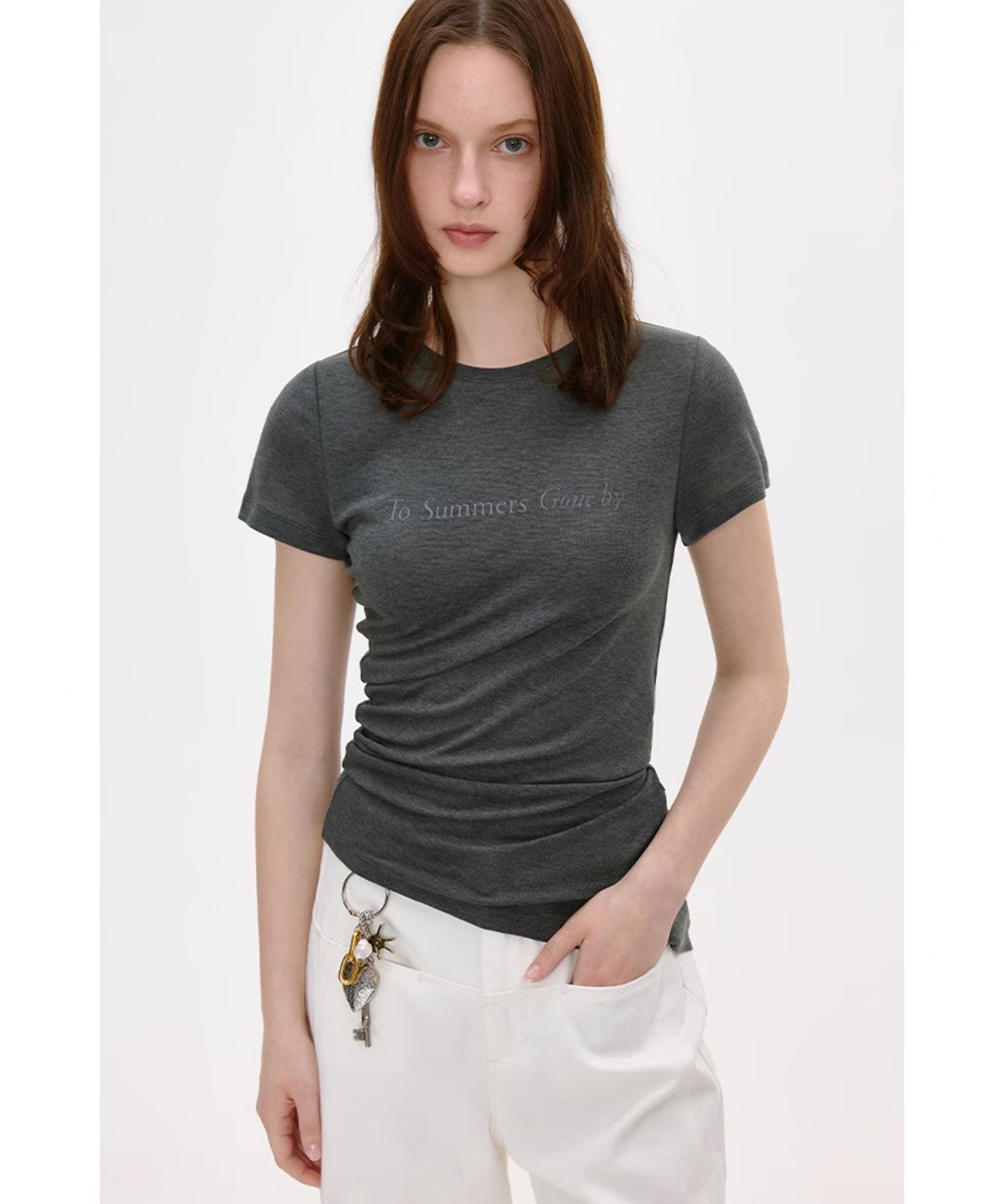Maison de Dolce. アシンメトリー ぺプラム Tシャツ Maison de Dolce 