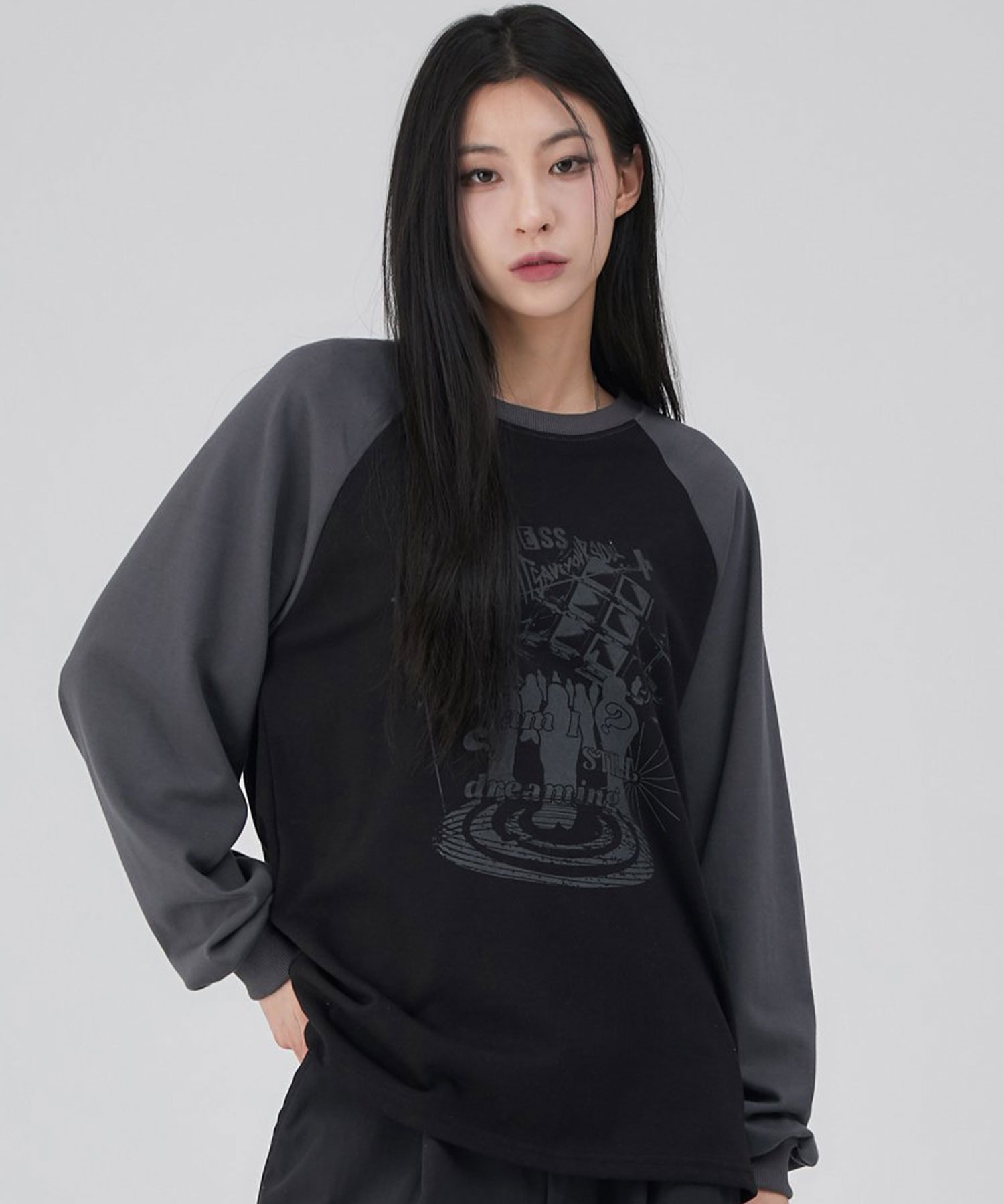 A'GEM/9 × .kom 『ACOVER/オコボ』 Dreaming Raglan Overfit Long