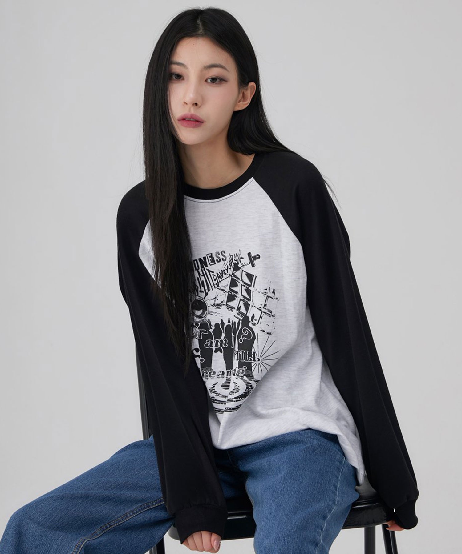 A'GEM/9 × .kom 『ACOVER/オコボ』 Dreaming Raglan Overfit Long
