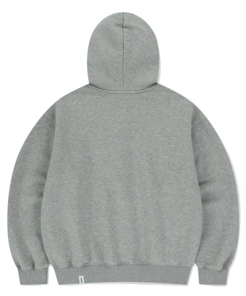mahagrid/マハグリッド』 CUT OFF APPLIQUE ZIP-UP HOODIE