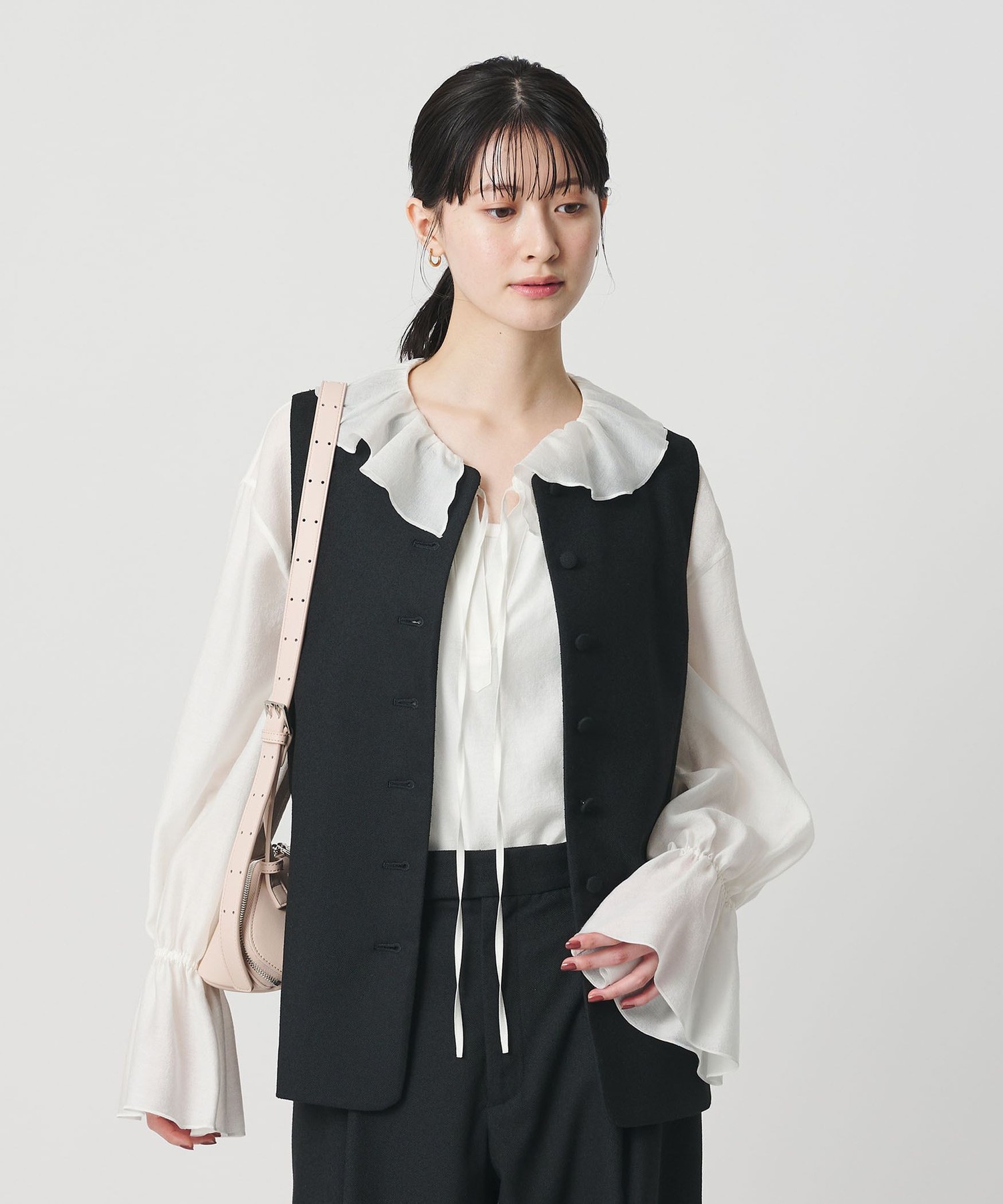 Ruffle skirt blouse