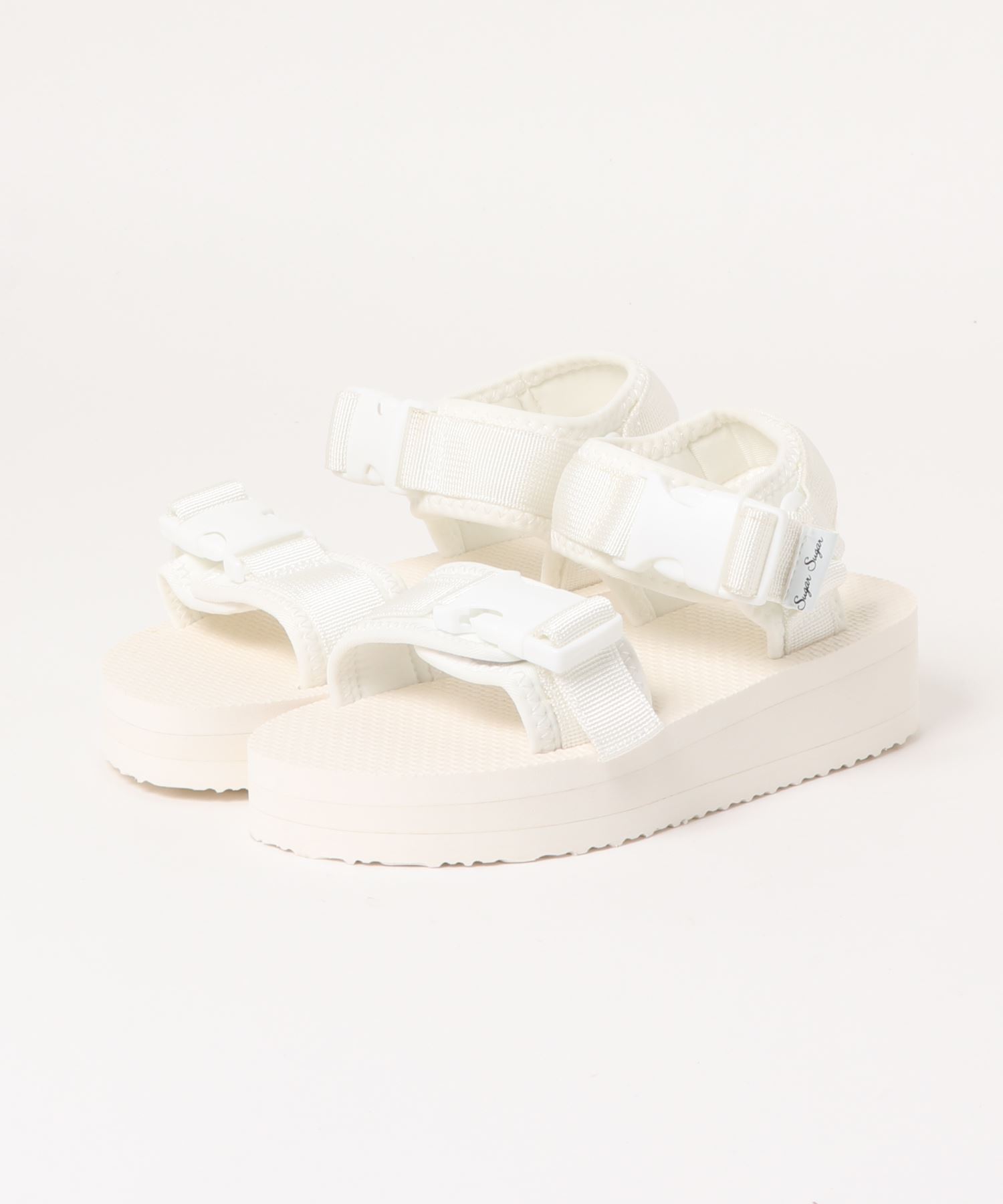 厚底スポーツバックルベルトサンダル Freshbaazaar Com