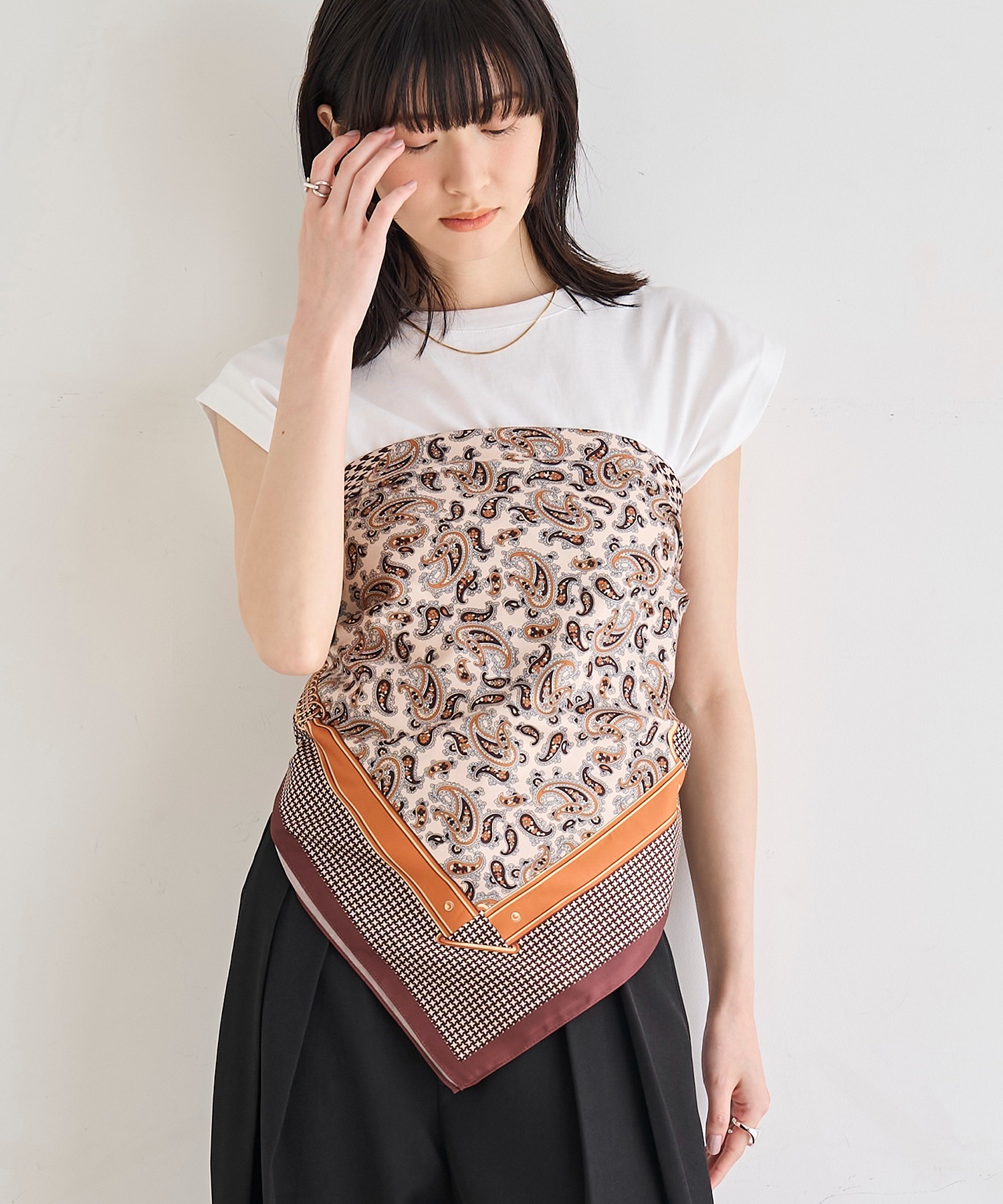 model：H166　着用サイズ：F