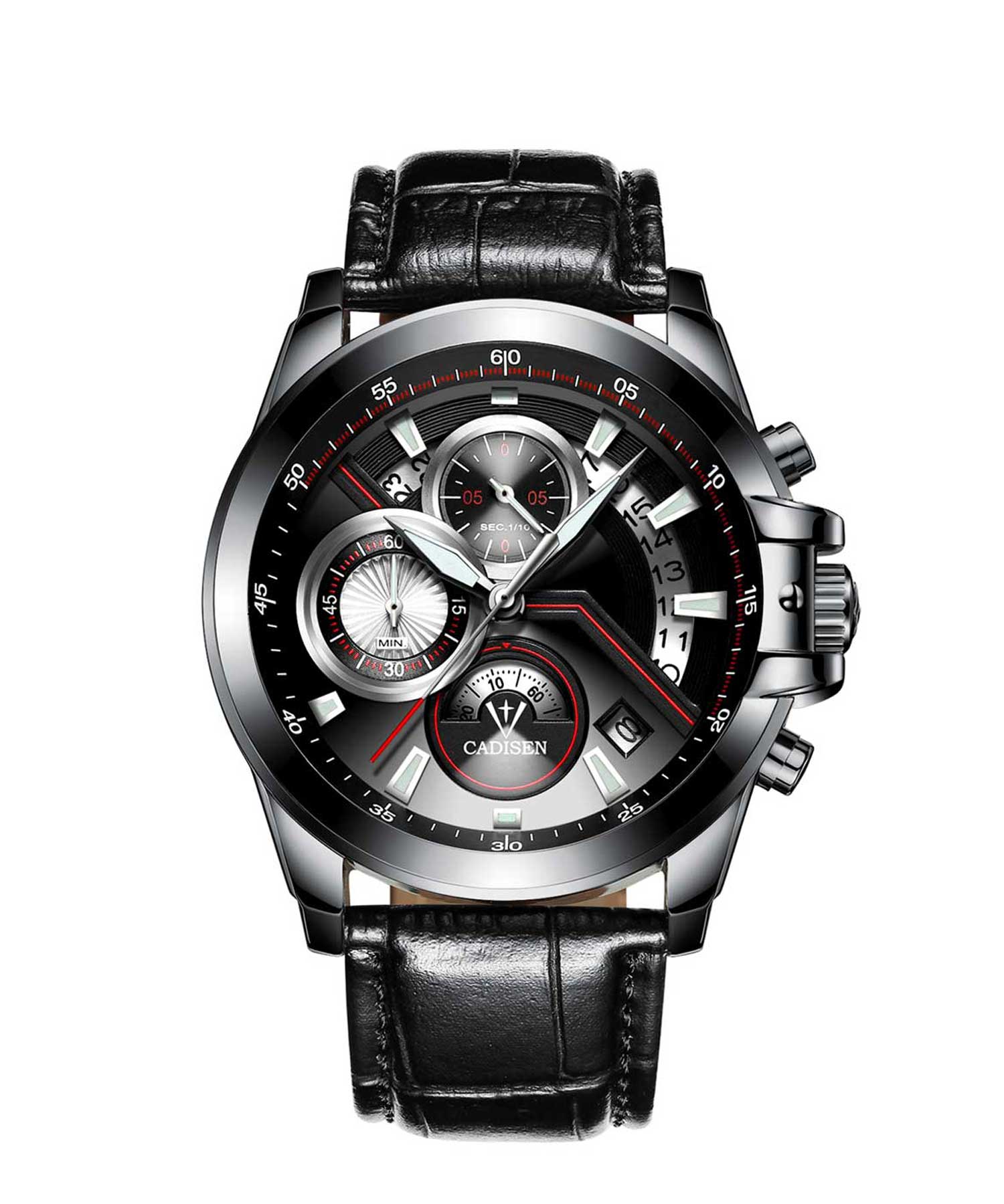 CADISEN〈CADISEN カディセン〉クロノグラフ 豪華で新しい 腕時計 最初の C9016