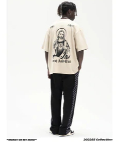 HARSH AND CRUEL 新作 Tシャツ エンジェル ゴシック 半袖 ロゴ harsh and cruel Unisex Angel graphic harsh and cruel 3d T