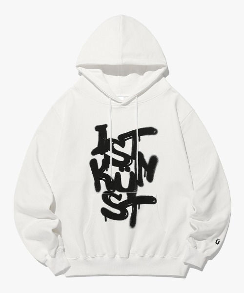 A'GEM/9 × .kom『ISTKUNST/イストクンスト』GRAFFITI LOGO HOODIE