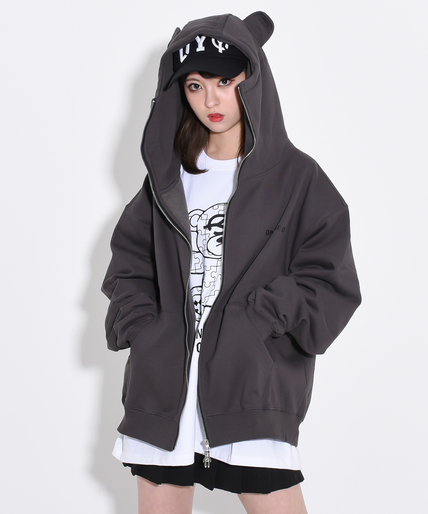 OY/オーワイ』MOSAIC ODOLLY HOODIE ZIP UP/モザイクオードリー ジップ ...