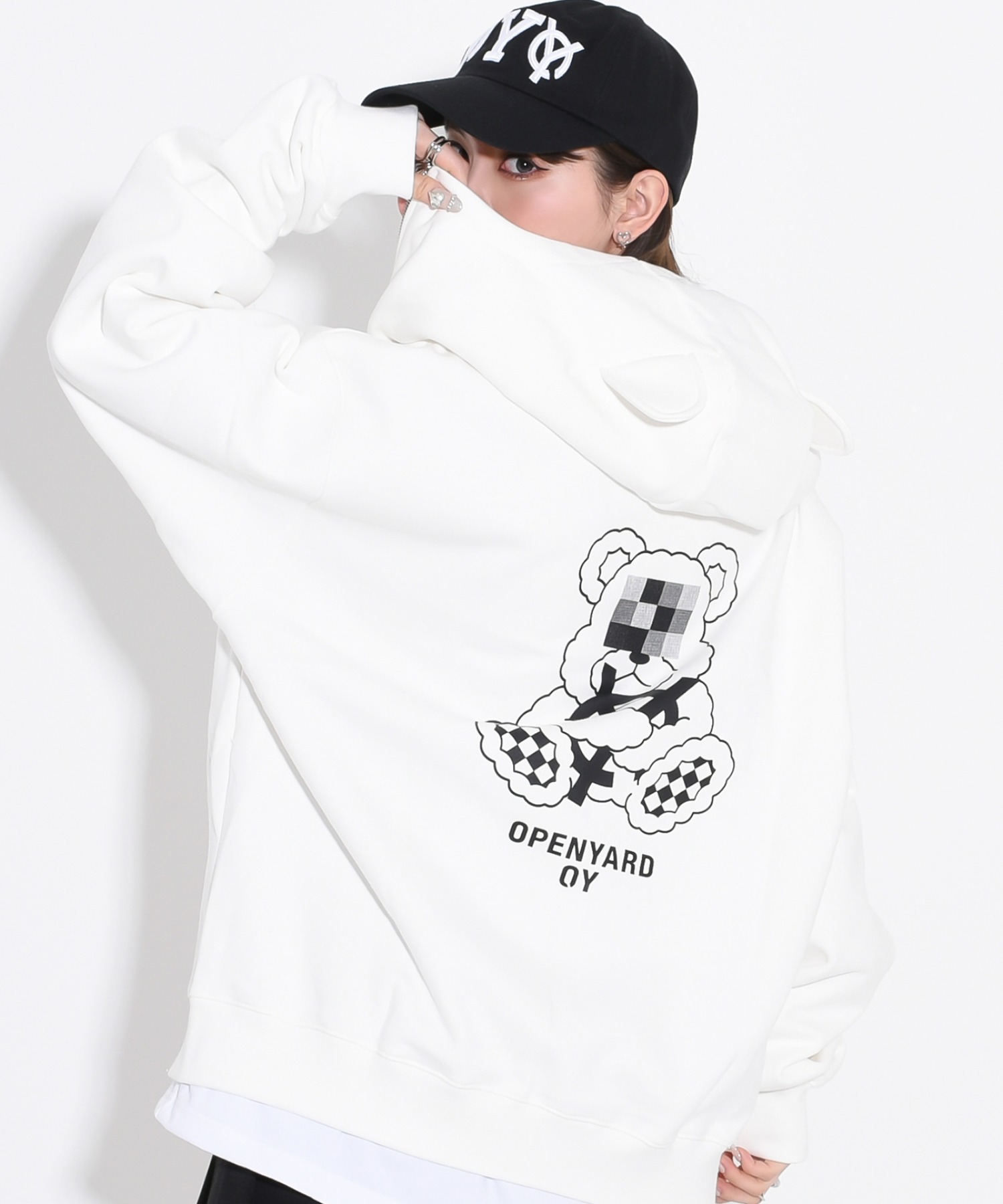 OY/オーワイ』MOSAIC ODOLLY HOODIE ZIP UP/モザイクオードリー ジップ 