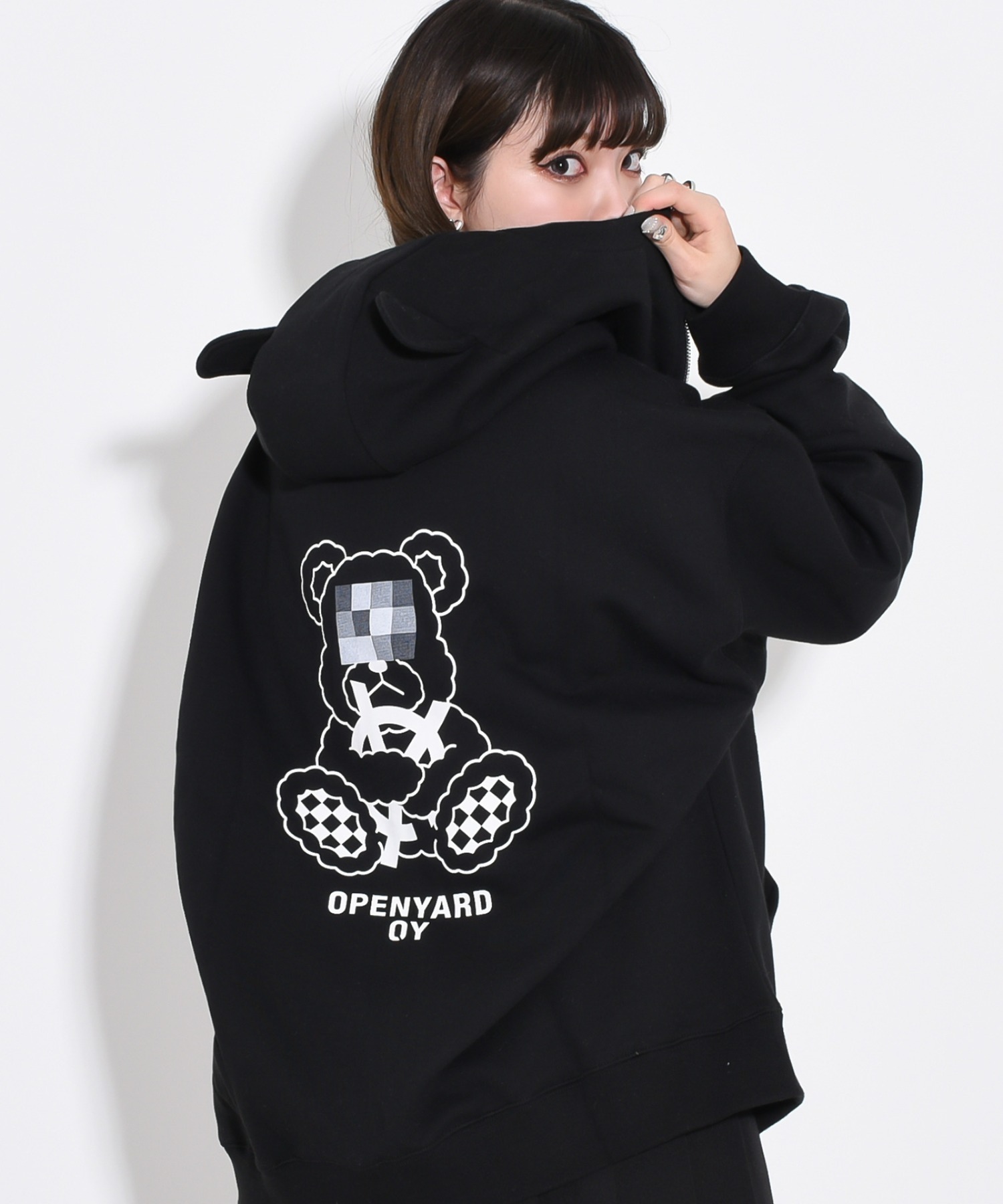 OY/オーワイ』MOSAIC ODOLLY HOODIE ZIP UP/モザイクオードリー ジップ 