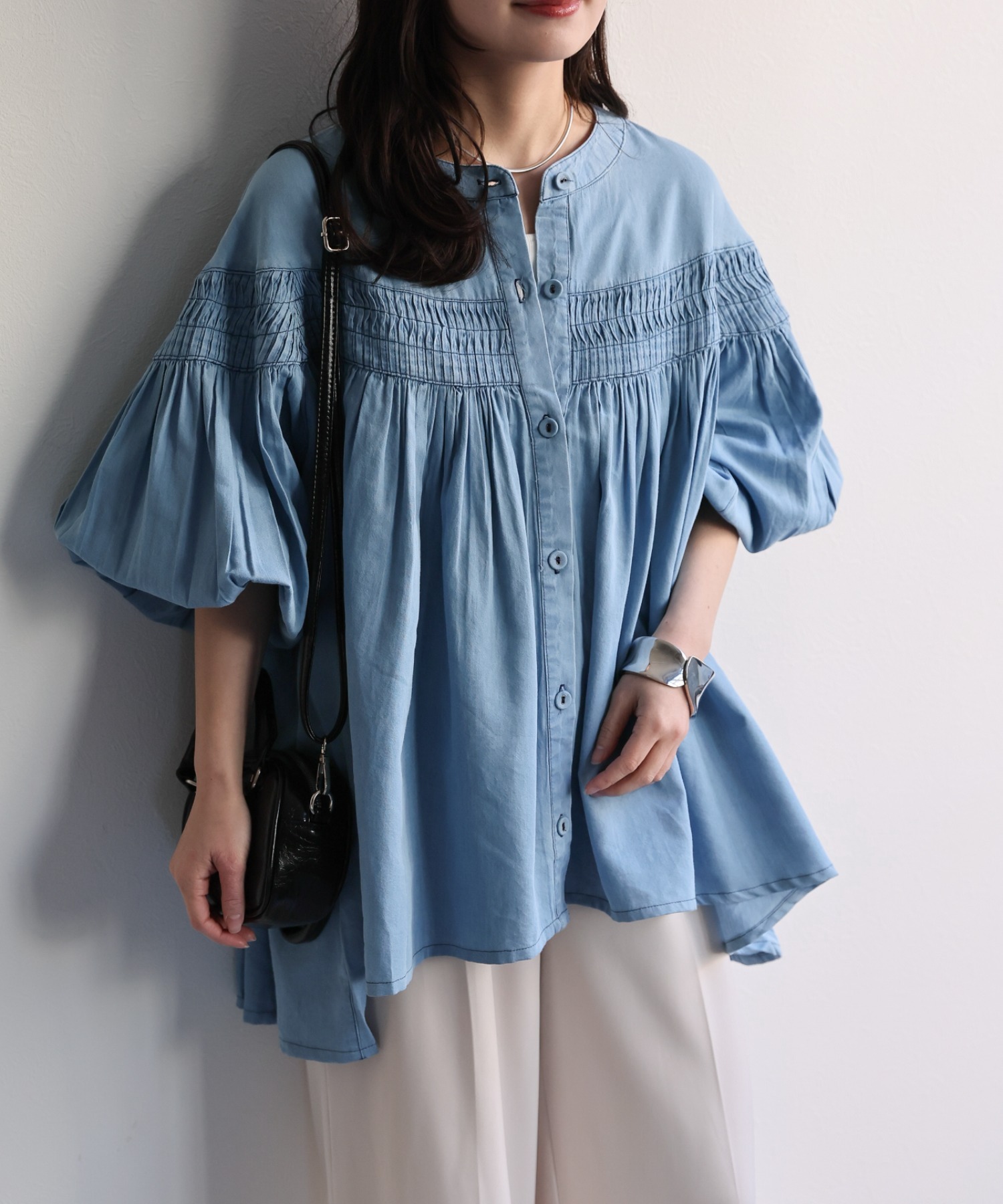model：156cm 着用サイズ：M