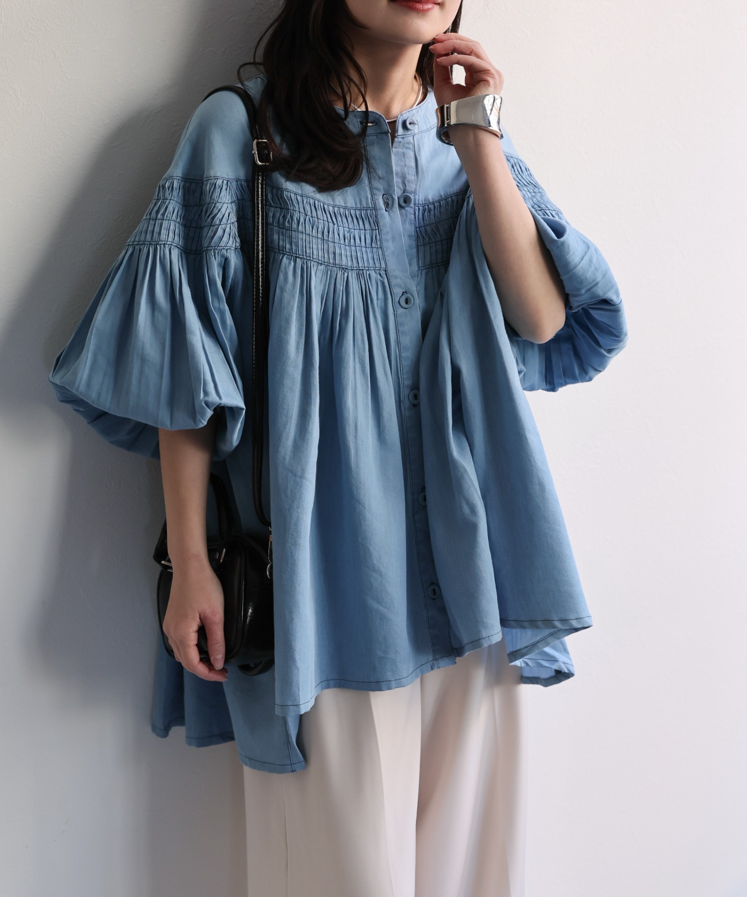 model：156cm 着用サイズ：M