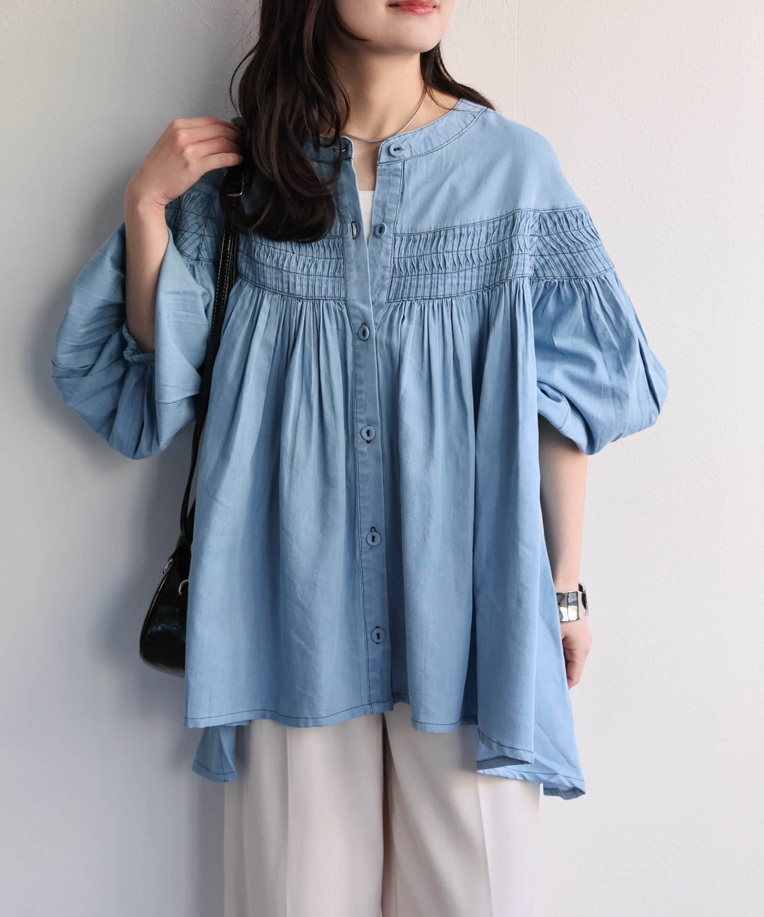 model：156cm 着用サイズ：M