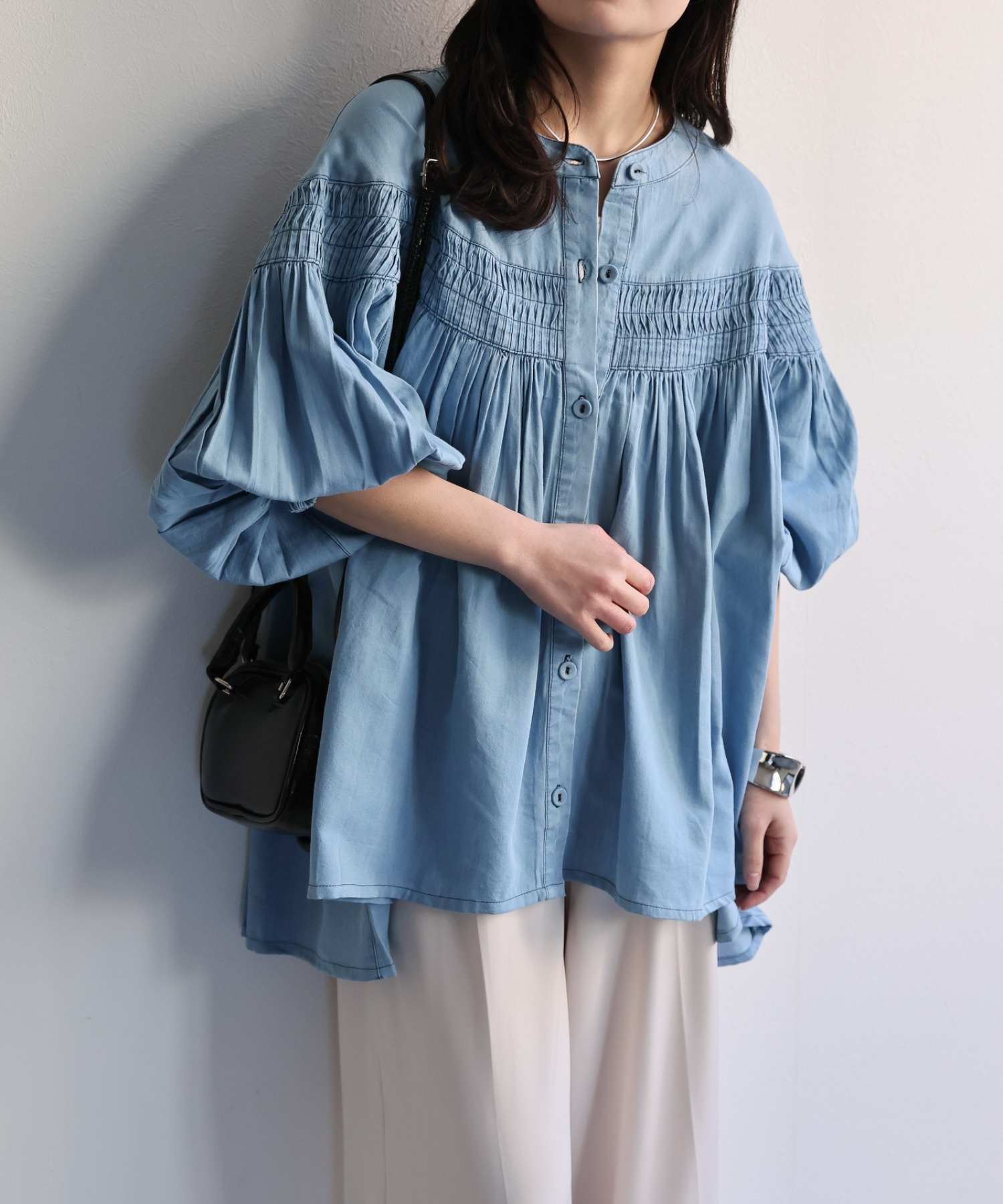 model：156cm 着用サイズ：M