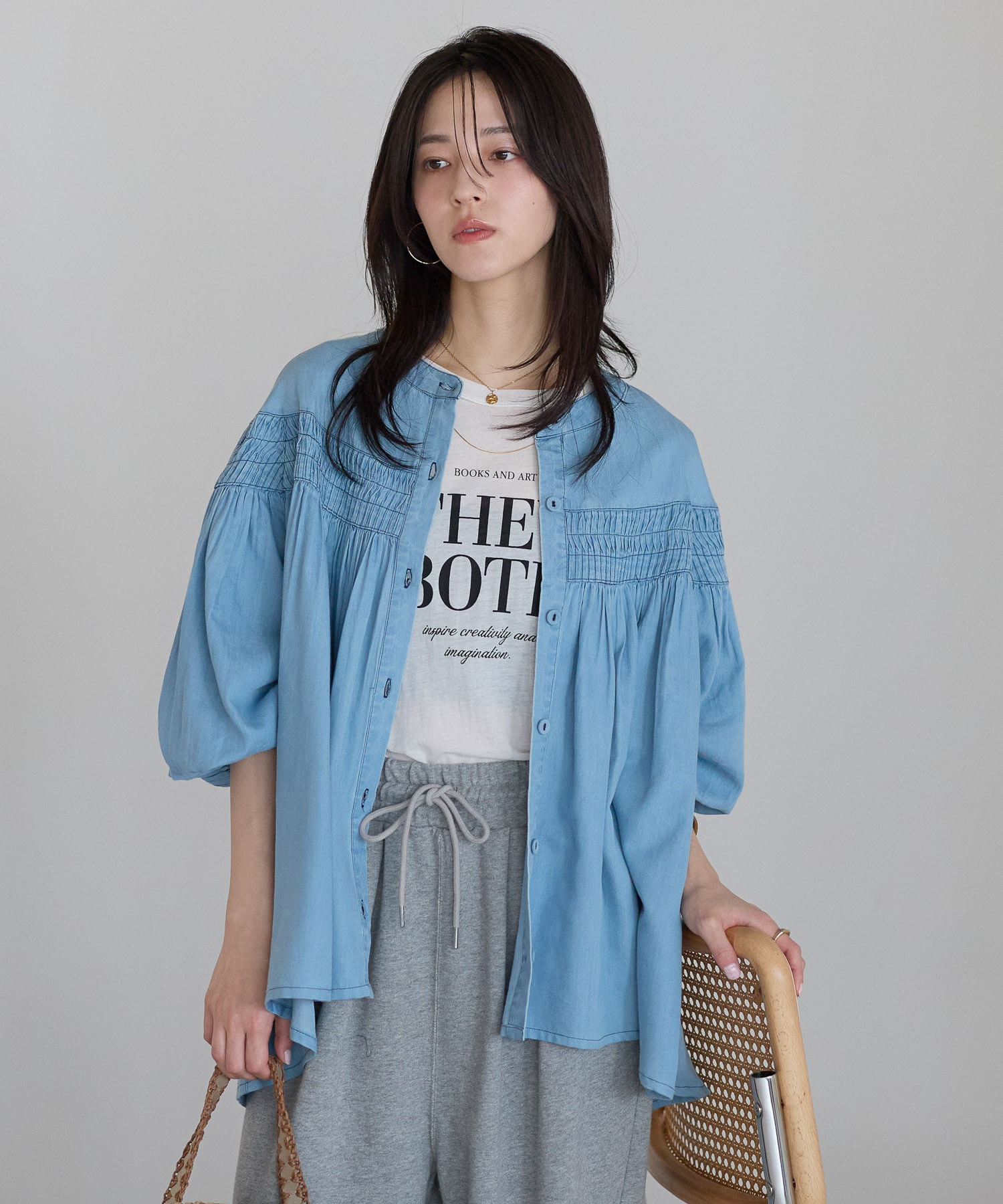 model：161cm 着用サイズ：M