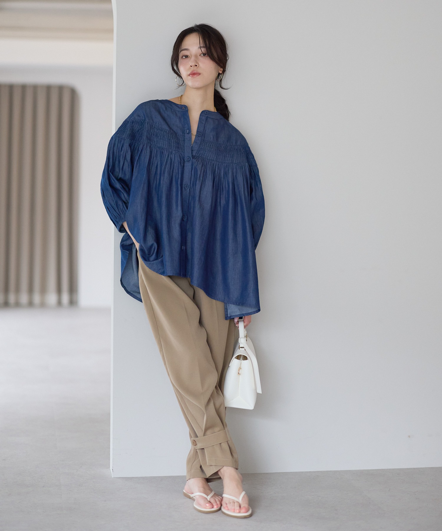 model：161cm 着用サイズ：M