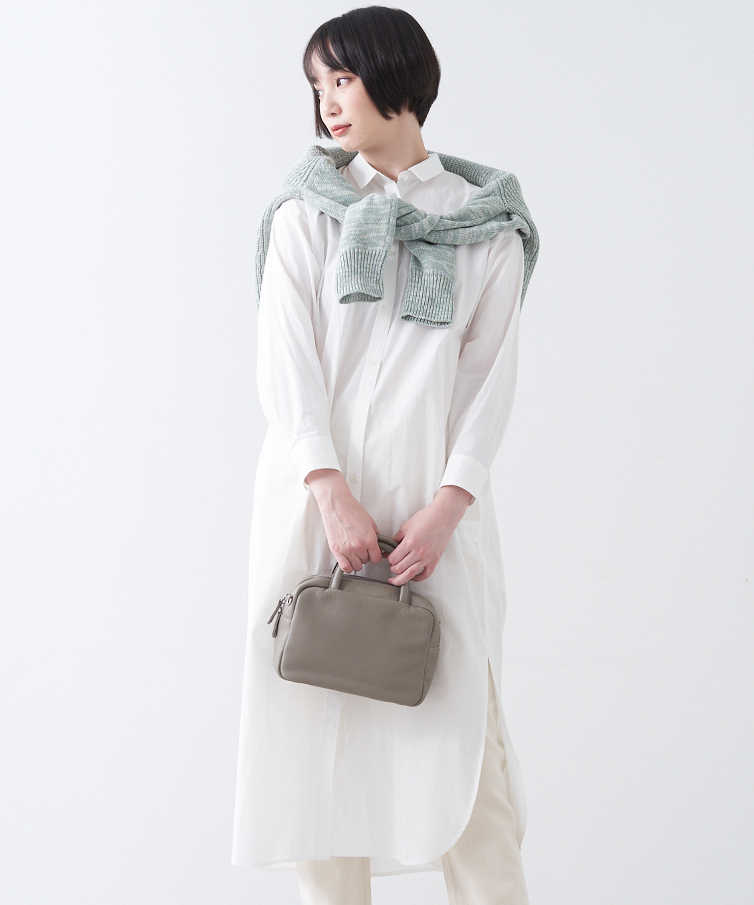 タイプライターシャツワンピース