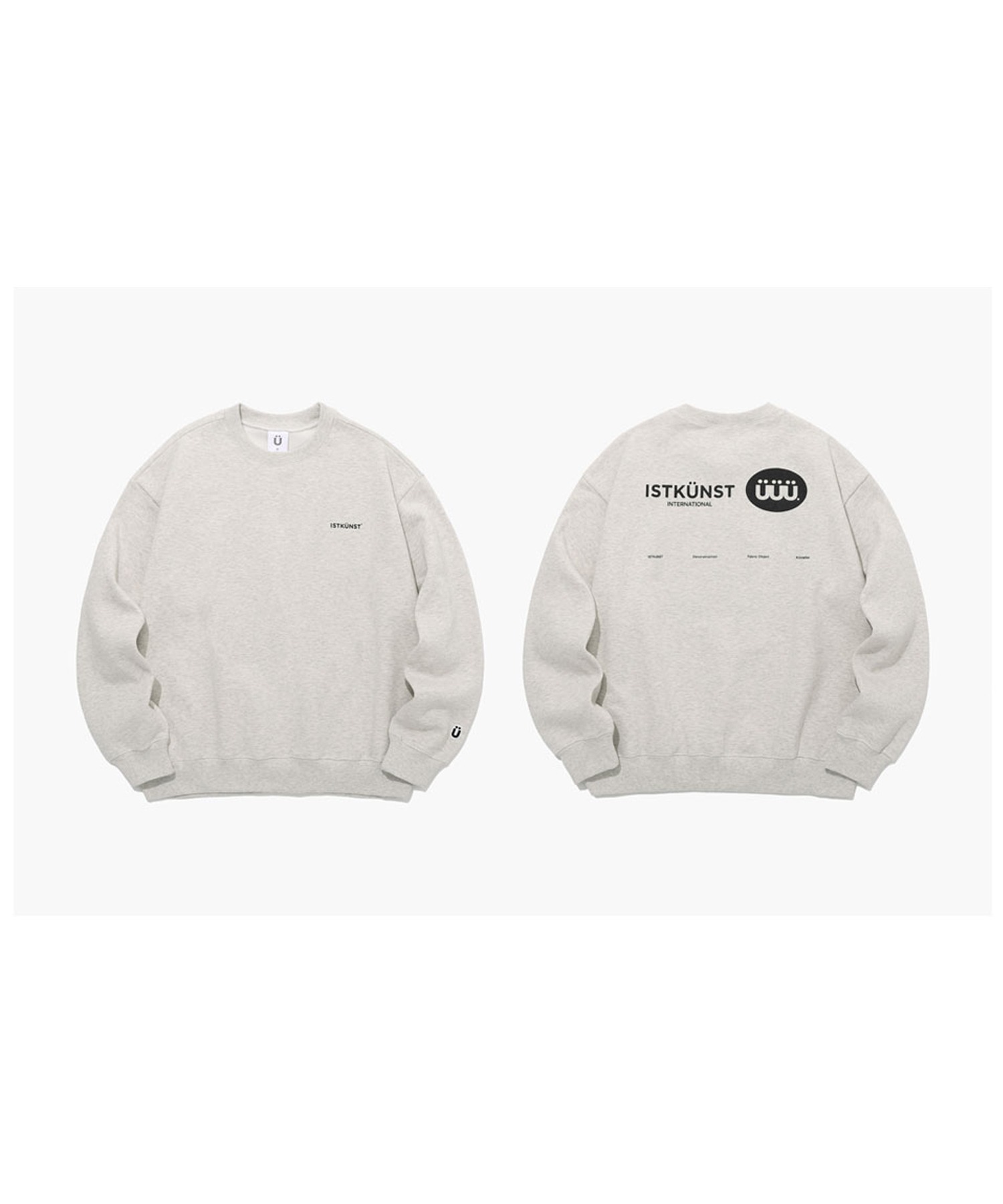 A'GEM/9 × .kom『ISTKUNST/イストクンスト』LOGO LAYOUT SWEATSHIRTS