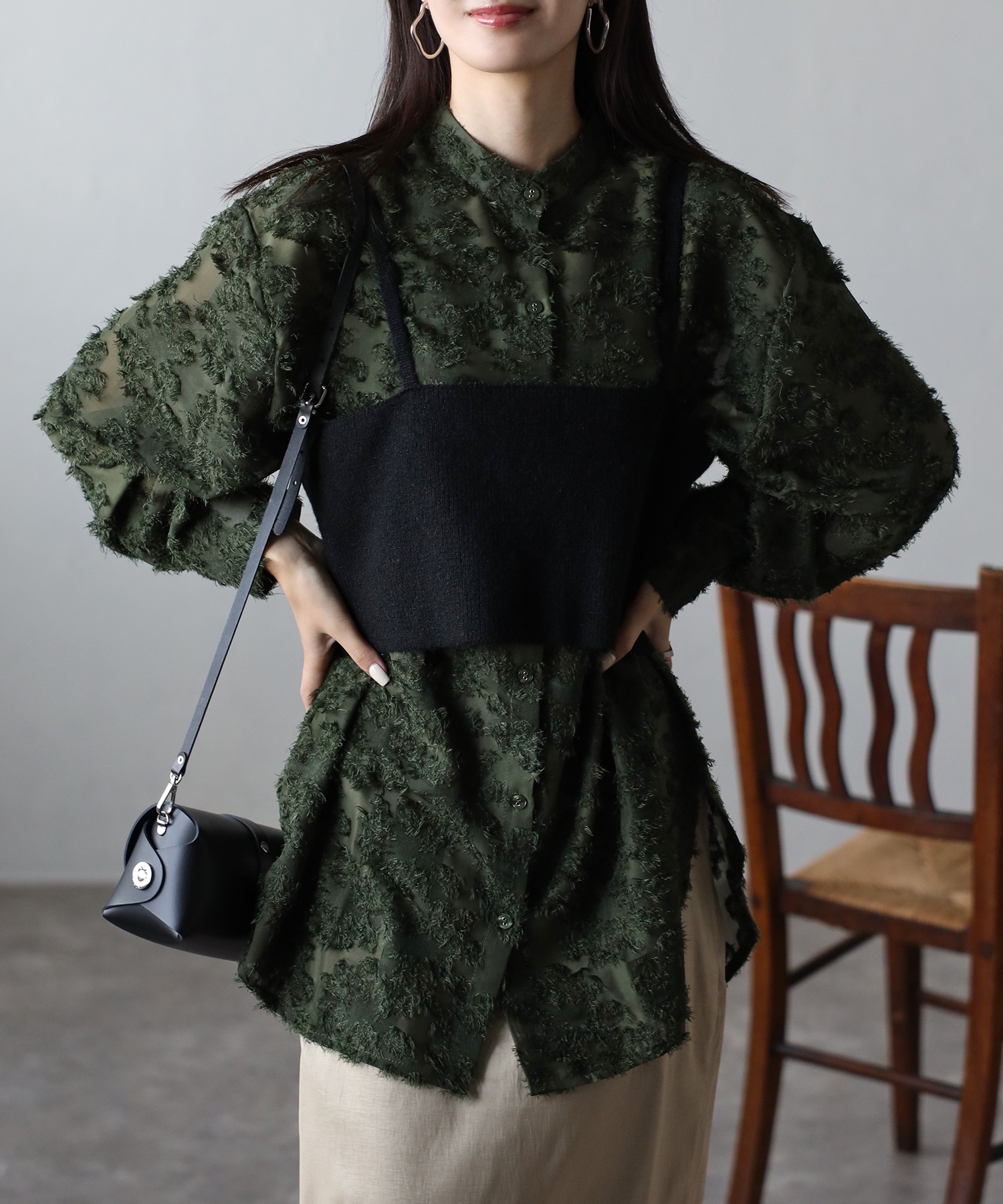 model：162cm 着用サイズ：M