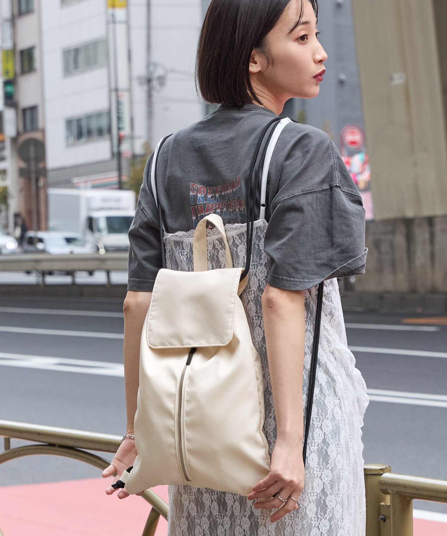 たま　ナップサック　当時物　イカ天 2WAYフラップメタルジップナップサック MONO-MART│MONO-MART