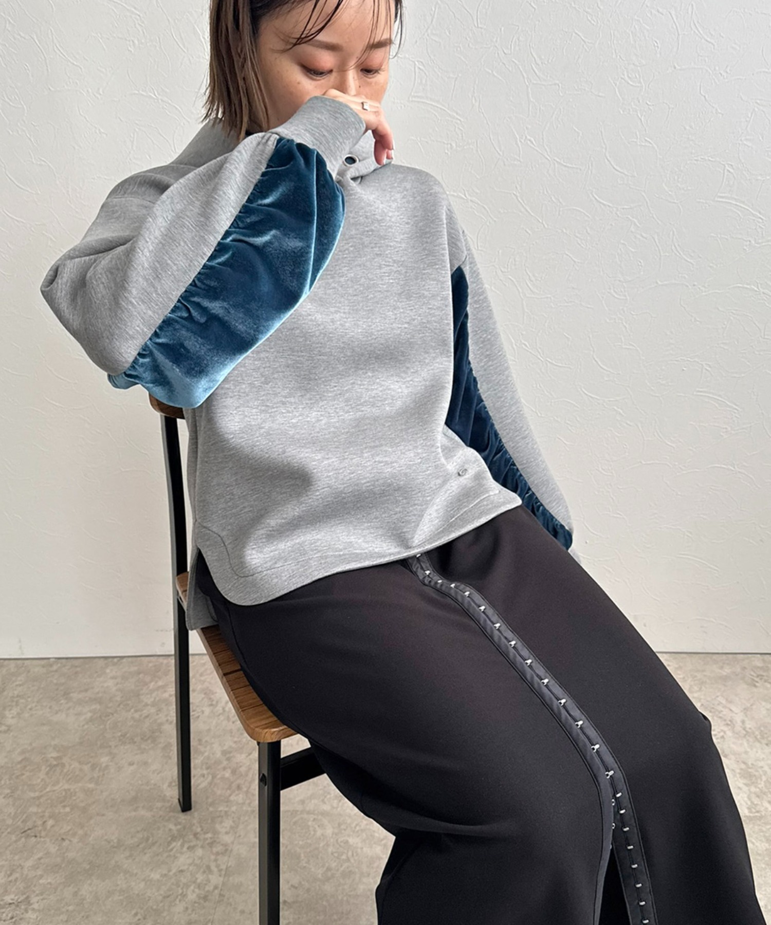 ベロア×ダンボールパーカー LHELBIE│Eimee Law & LHELBIE 公式