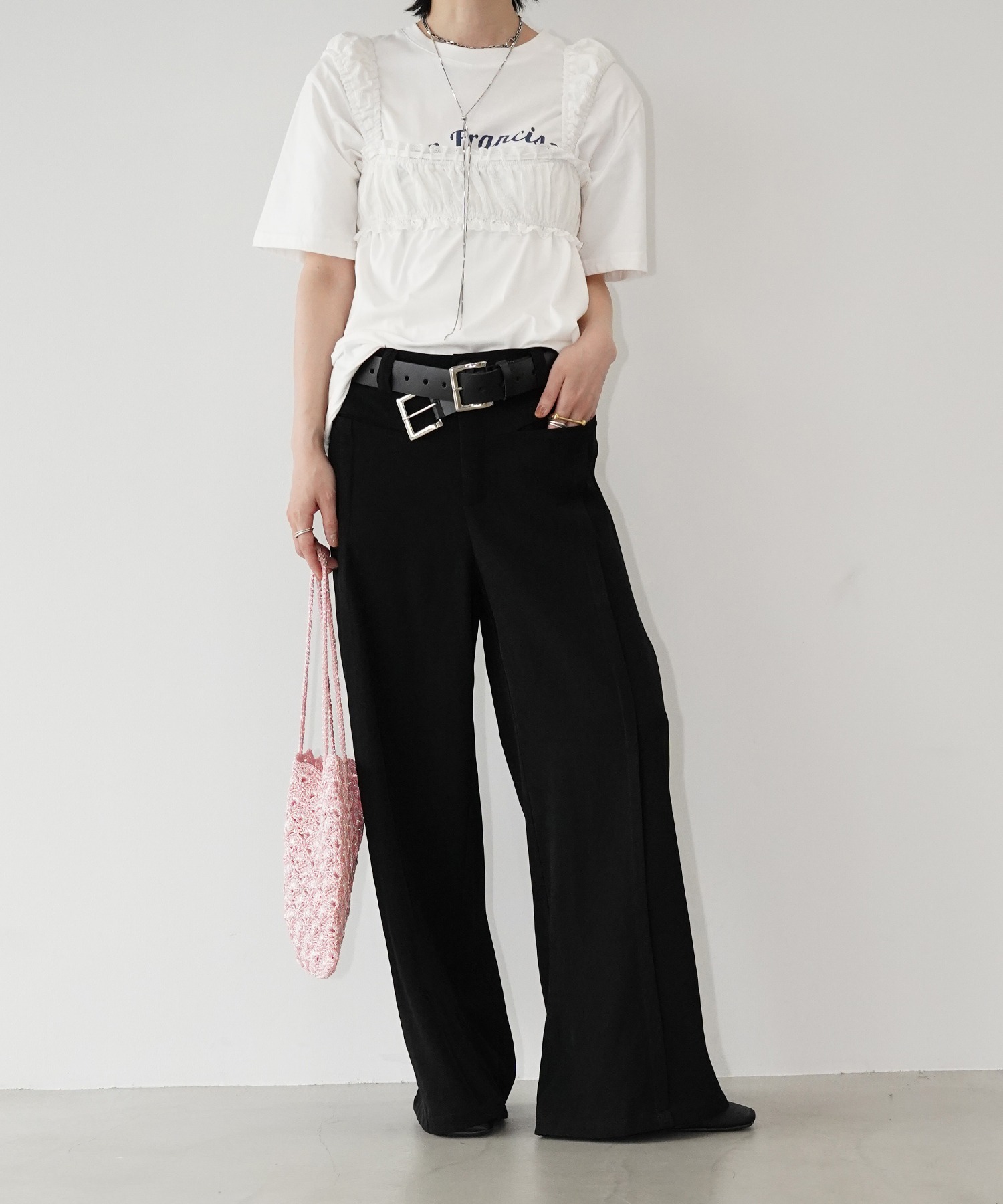 タックラインワイドパンツ chw26s194-ファッション通販サイト-chuclla