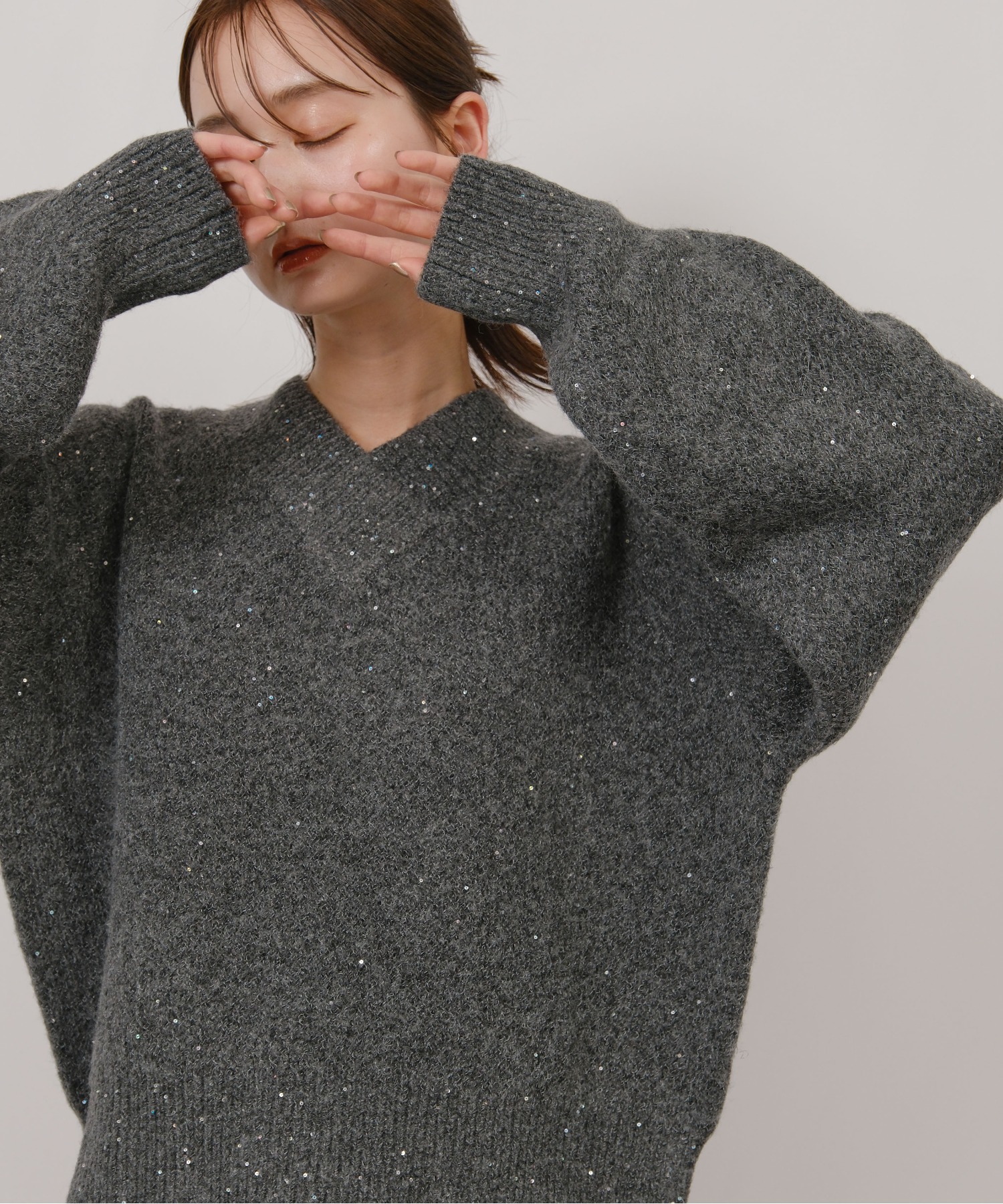 前後2way】スパンコールニット Palm Riche│Eimee Law & LHELBIE 公式