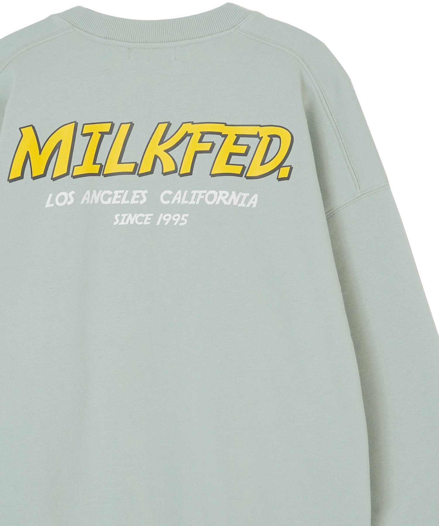 MILKFED.SLANTED LOGO BIG TOP SWEAT