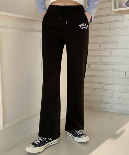 ●muahmuah● Wide TR banding slacks pants black _MUP24002_ MUSINSA | MUAHMUAH Wide TR banding slacks pants [black]