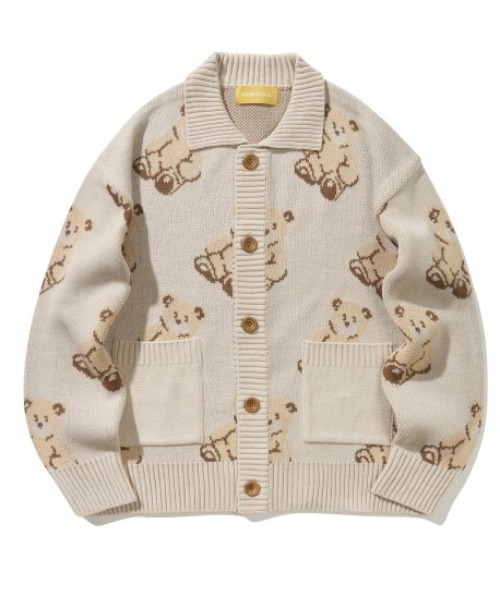 MUSINSA | MAINBOOTH Teddy Bear Cardigan (COCOA)